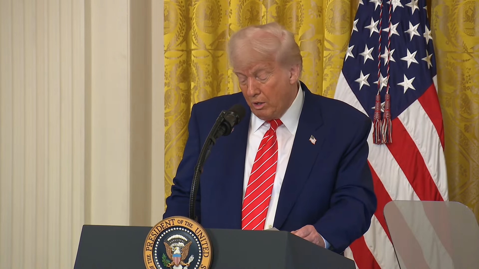 White House - Pres. Trump: "I especially want to thank, uh, one of the best moms that I know”