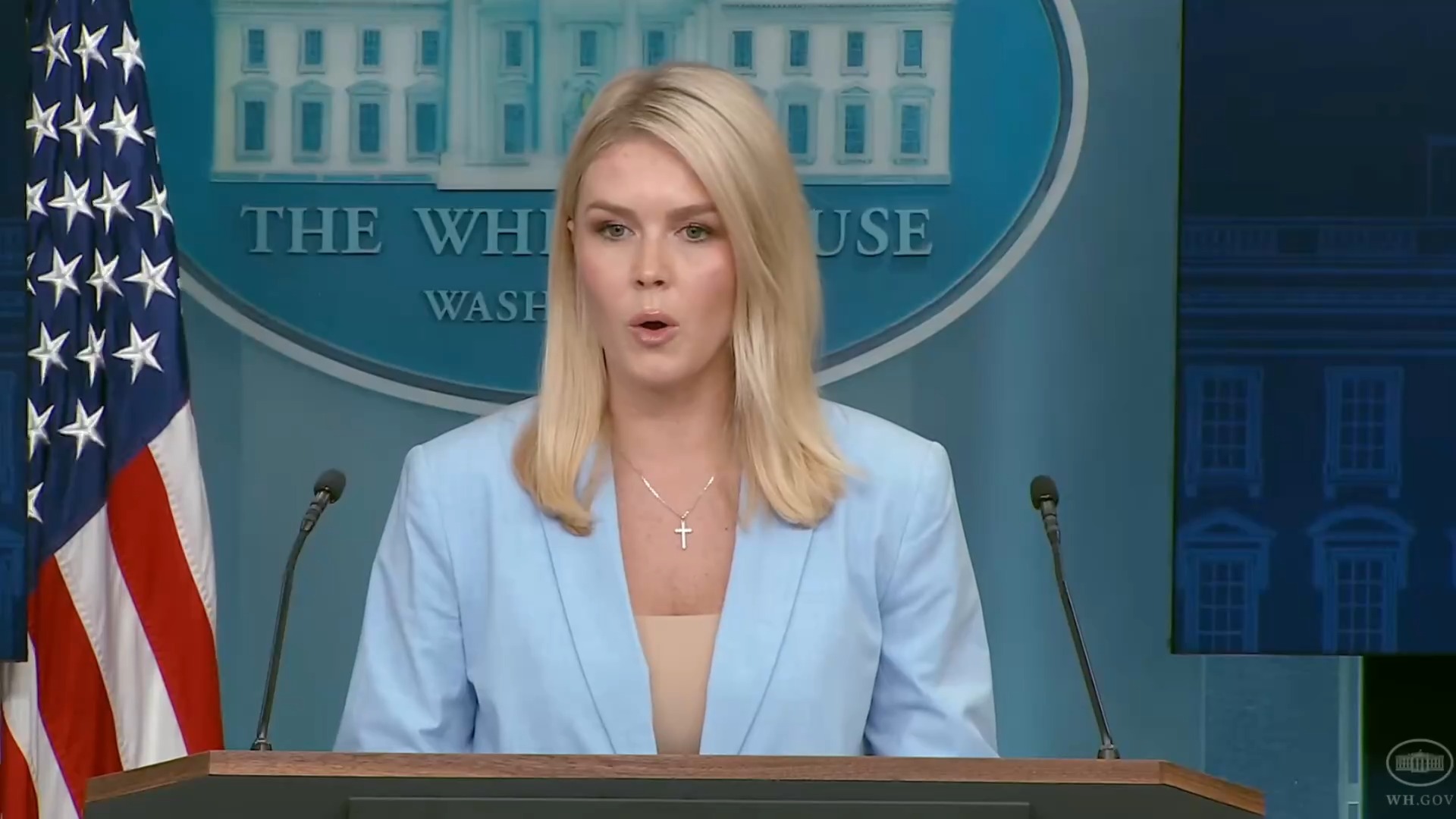 The White House - Press Sec. Leavitt on automakers: “The President wants to put them on the best pedestal to compete”