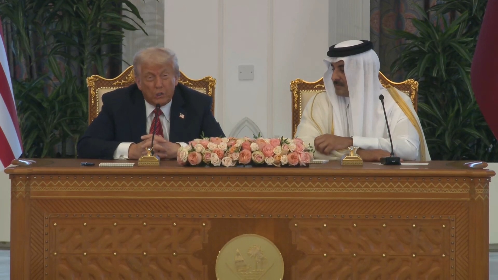 Trump in Qatar - Trump: "we discussed Russia and Ukraine, where you've been a tremendous help in so many different ways. We certainly discussed Iran"