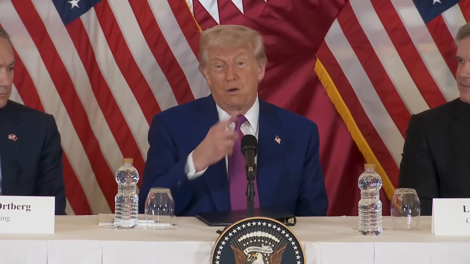 Roundtable with Business Leaders - Trump: "You hide behind a tree and the drone comes down, and it circles you with, with fire. You don't have a chance."