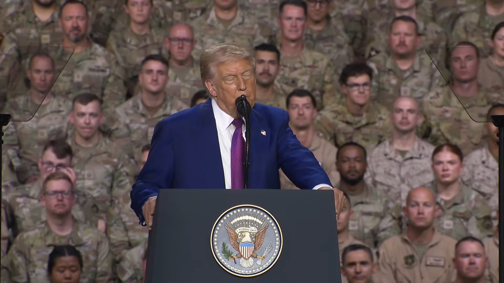 Remarks to Troops: "We want the real generals, not the fake generals, and not the political generals too"