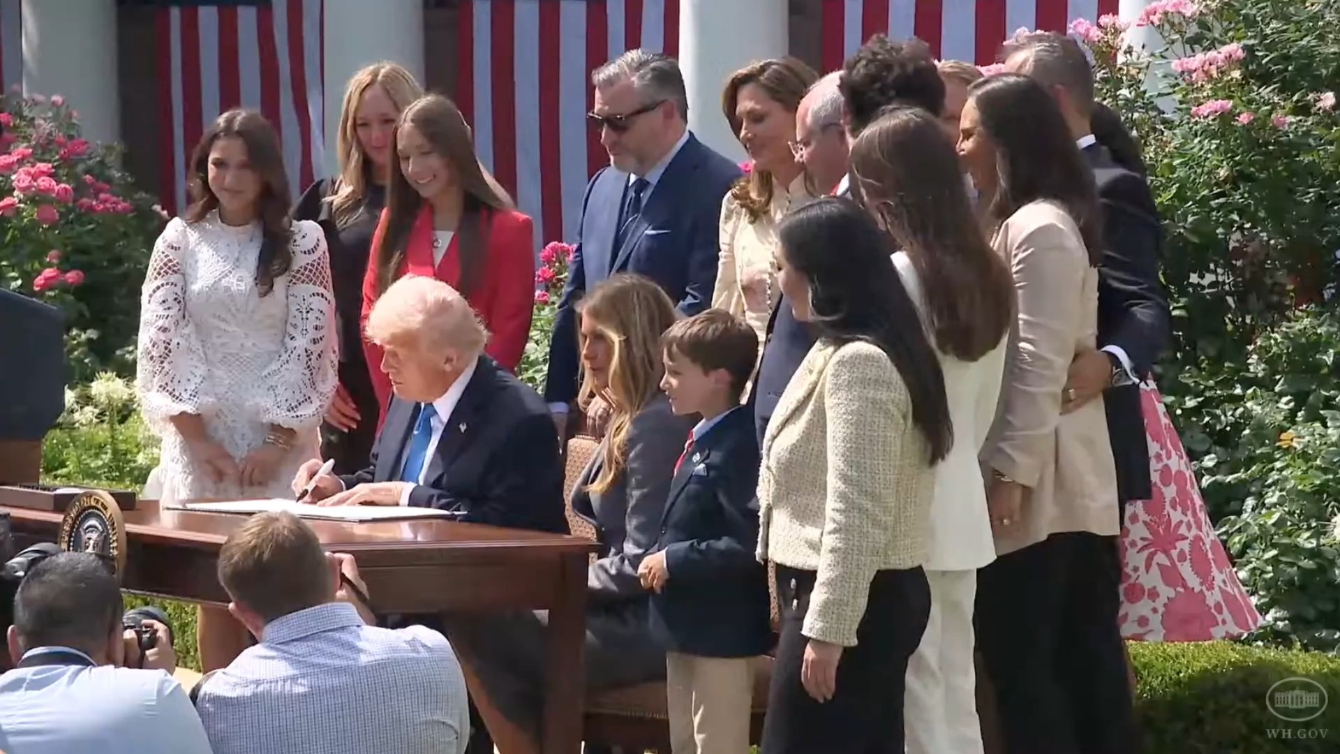 The White House - President Trump: “She deserves to sign it”.