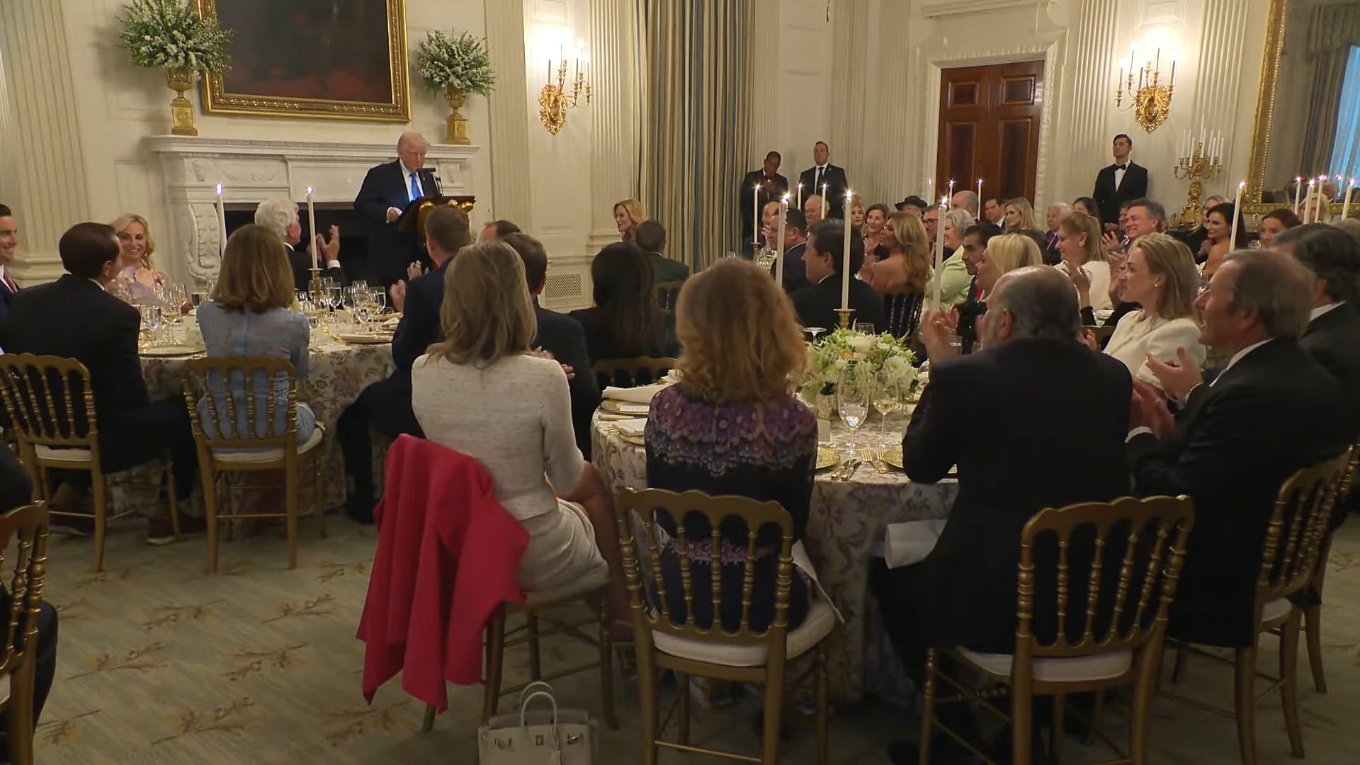 Kennedy Center Board Dinner - Trump to Jeff Landry: "When I endorsed you, he became a rocket ship, right?".