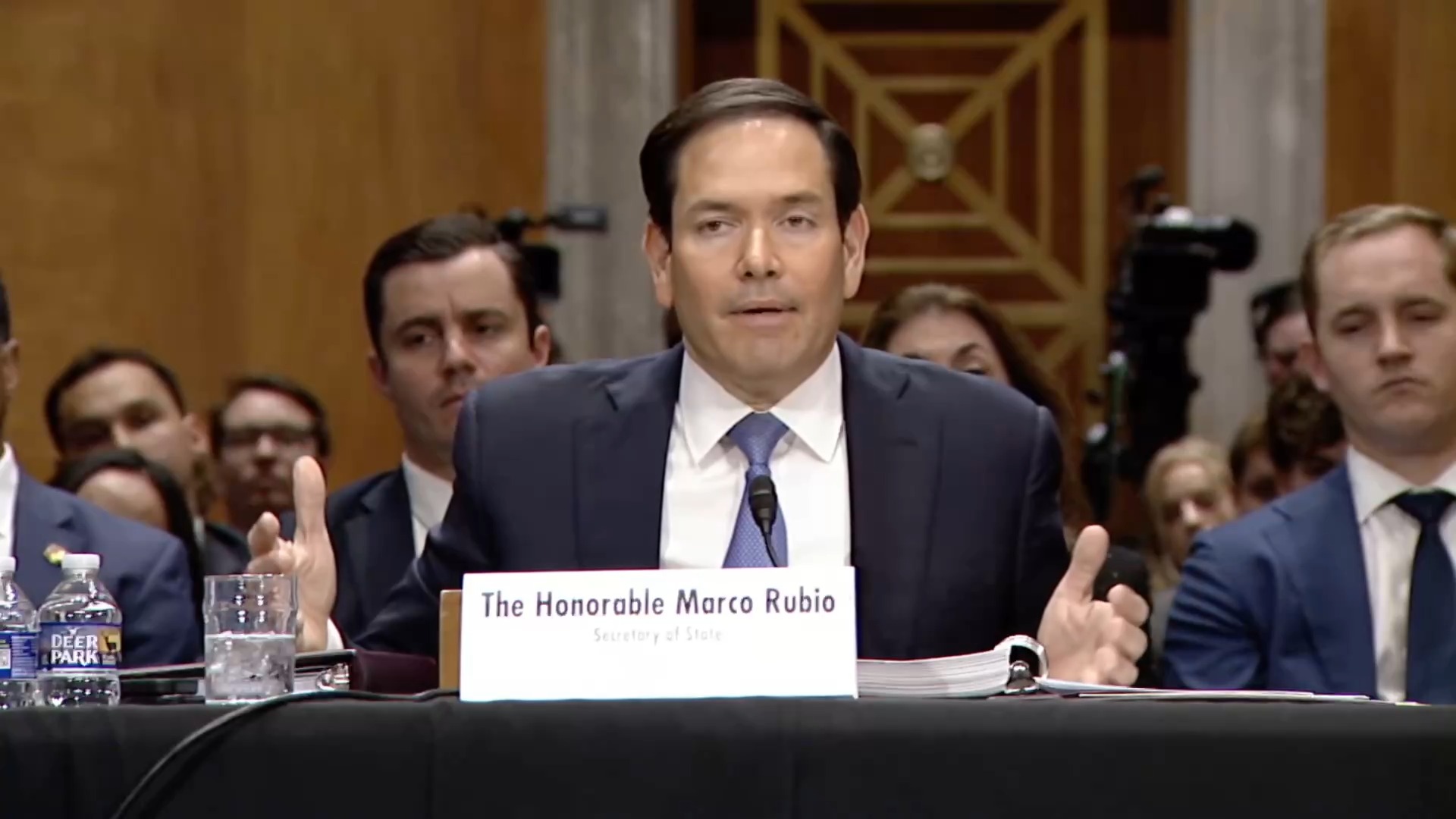 US Senate Foreign Relations - Sec. Rubio: “That is still going through an internal review as to who is going to be allowed in”