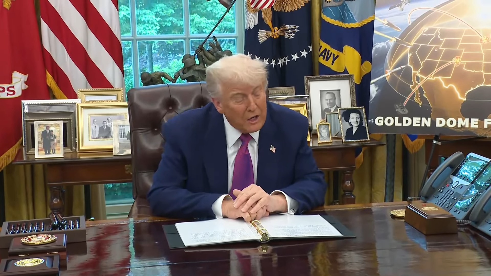 The White House - Trump: "historic announcement about the Golden Dome Missile Defense Shield"