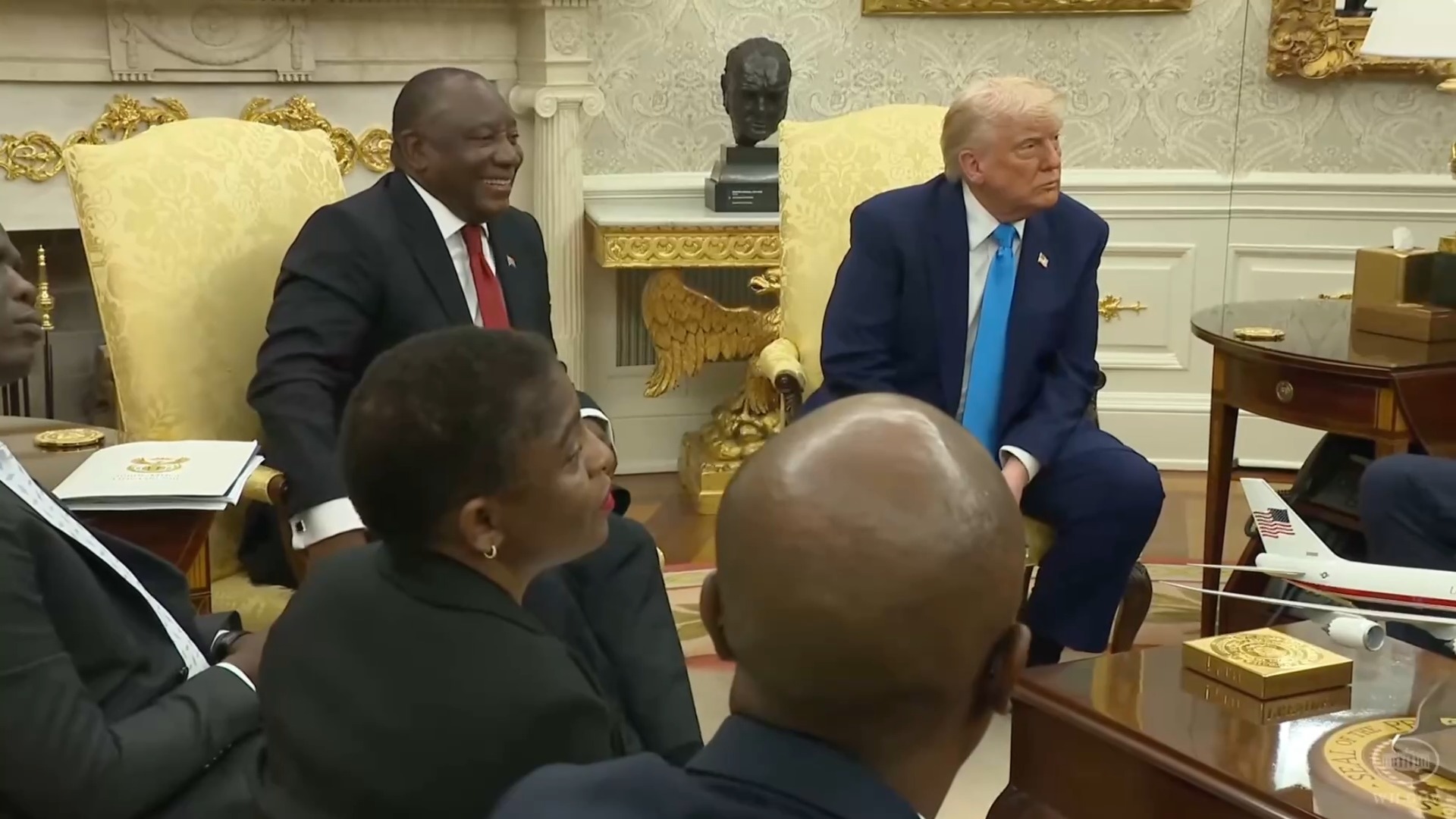 The White House - President Trump: “a lot of people are very concerned with regards to south africa and that’s really the purpose of the meeting”