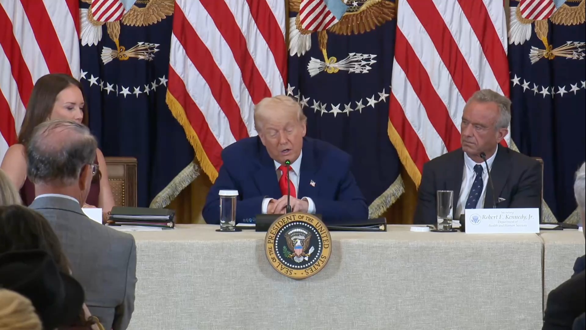 White House MAHA - President Trump: “We’re going to take the lowest country anywhere in the world and that’s what we’re going to be paying”