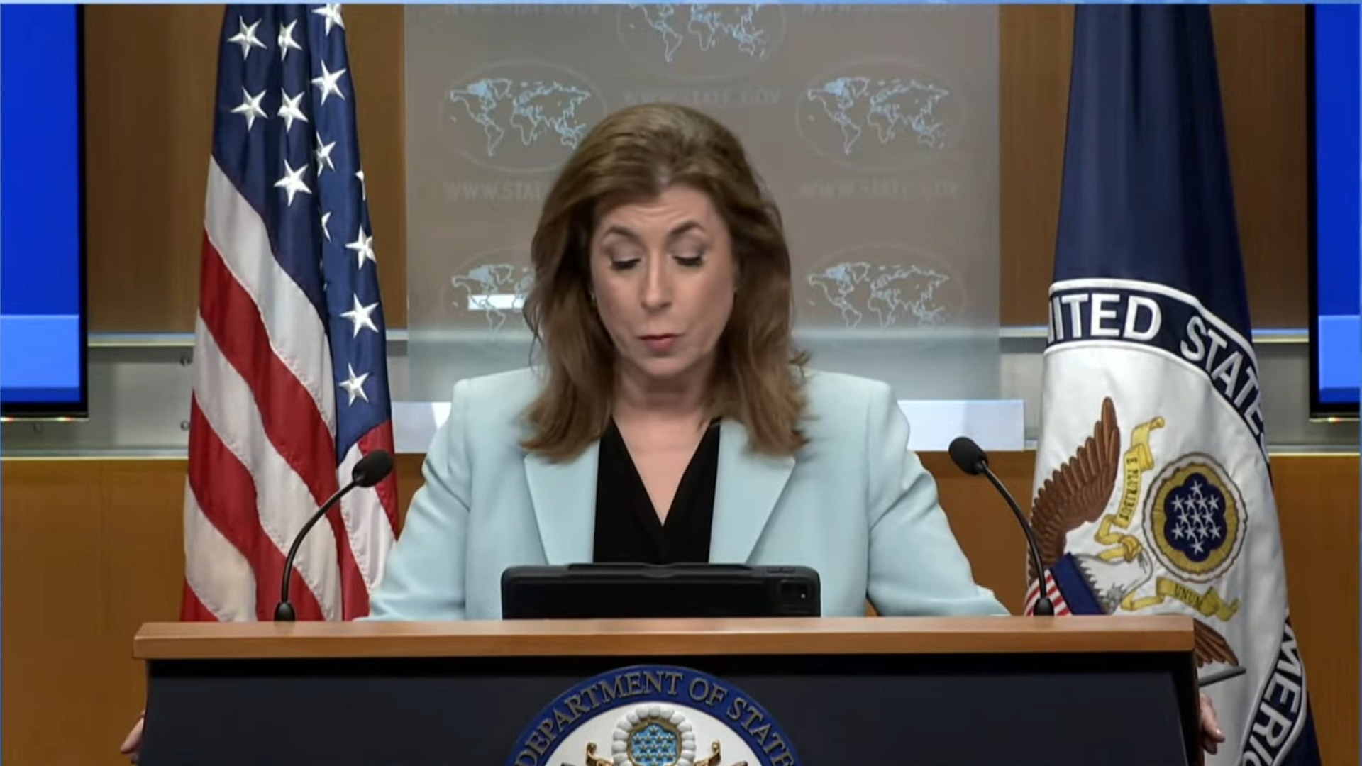 US Dep. of State 5-22-25 - Press Briefing - Tammy Bruce: “it is time for the barbarity to end”