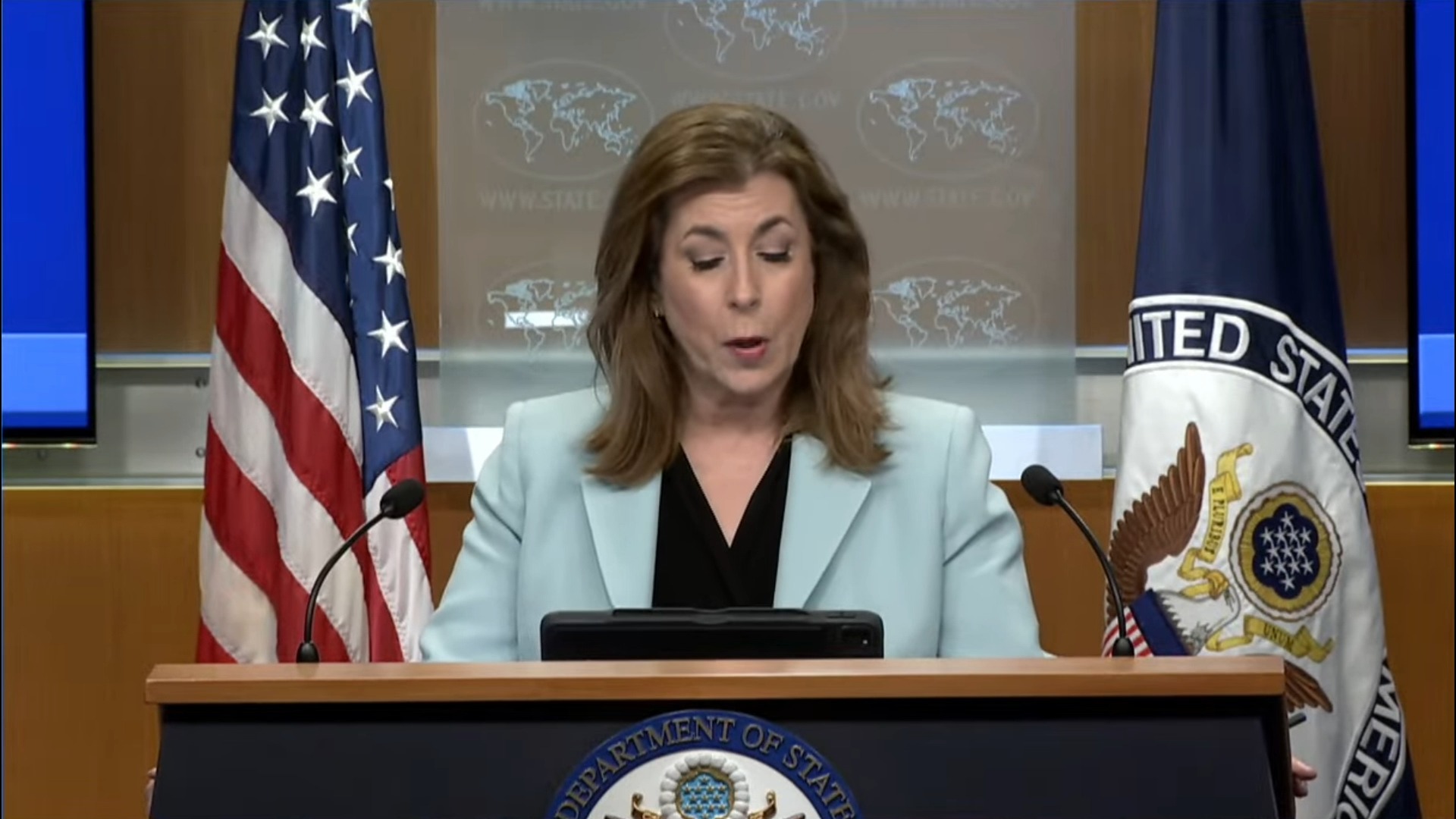US Dep. of State 5-22-25 - Press Briefing - Tammy Bruce: “State Department's reorganization will ensure our ability to respond to the challenges of the 21st century”.
