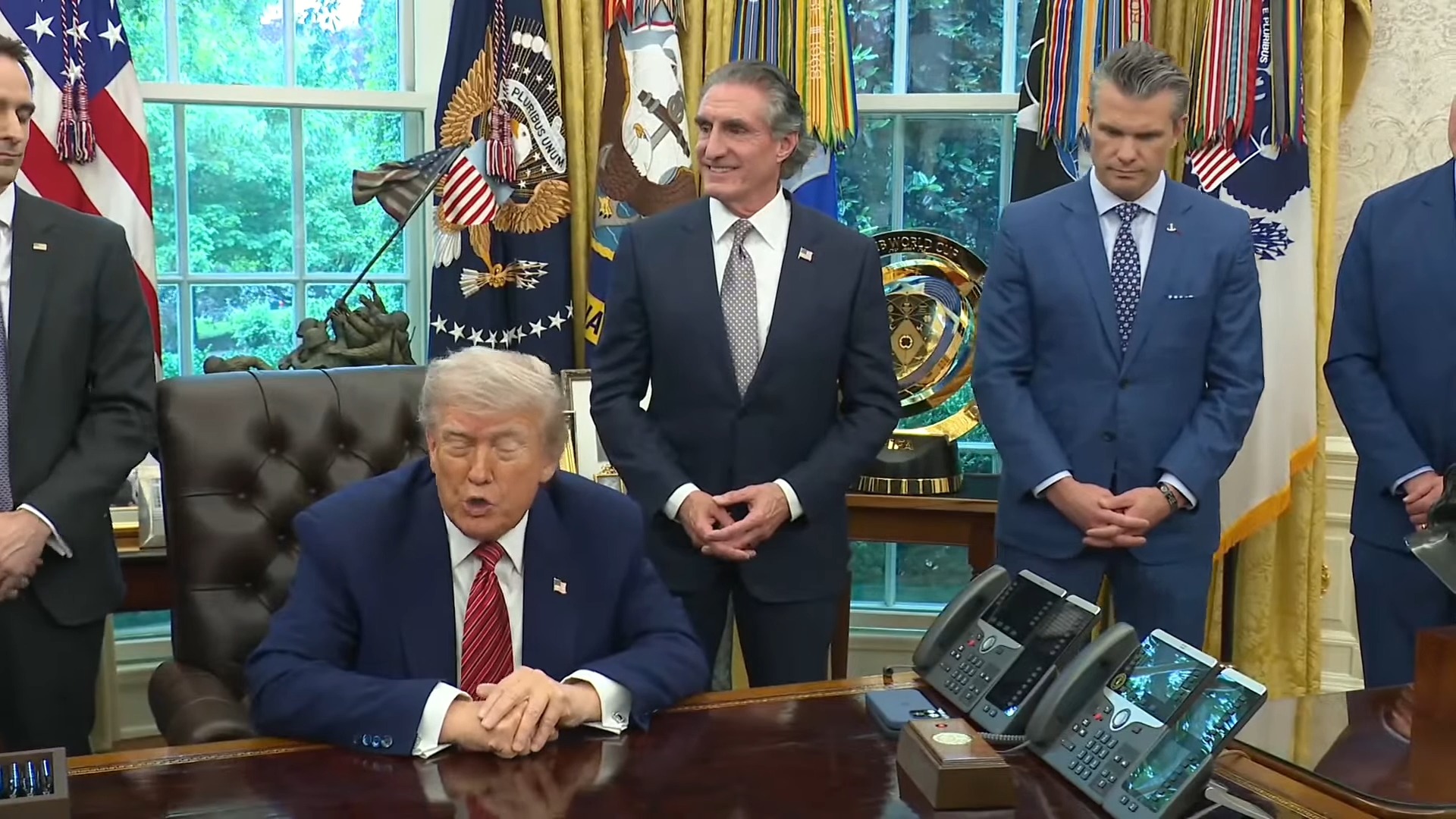 White House - President Trump: “we're not going to have cost overruns”.