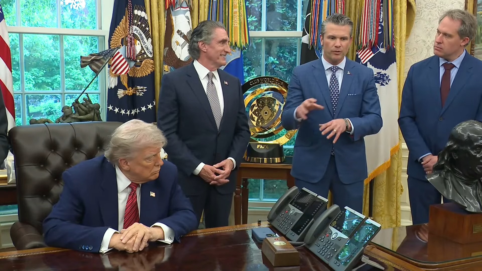 White House - Sec. Hegseth: “if we don't, we're not fast enough”.