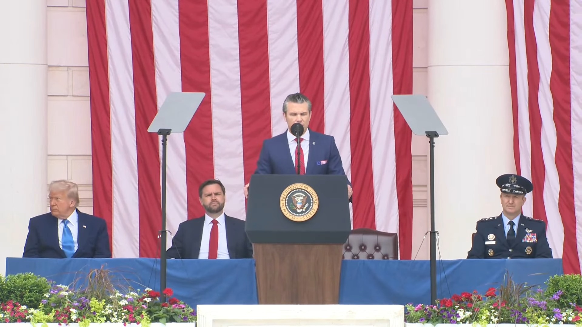 White House - 5 26 25 - Sec. Hegseth: “While we don't know the unknown's identity, race, or creed, we know his story”