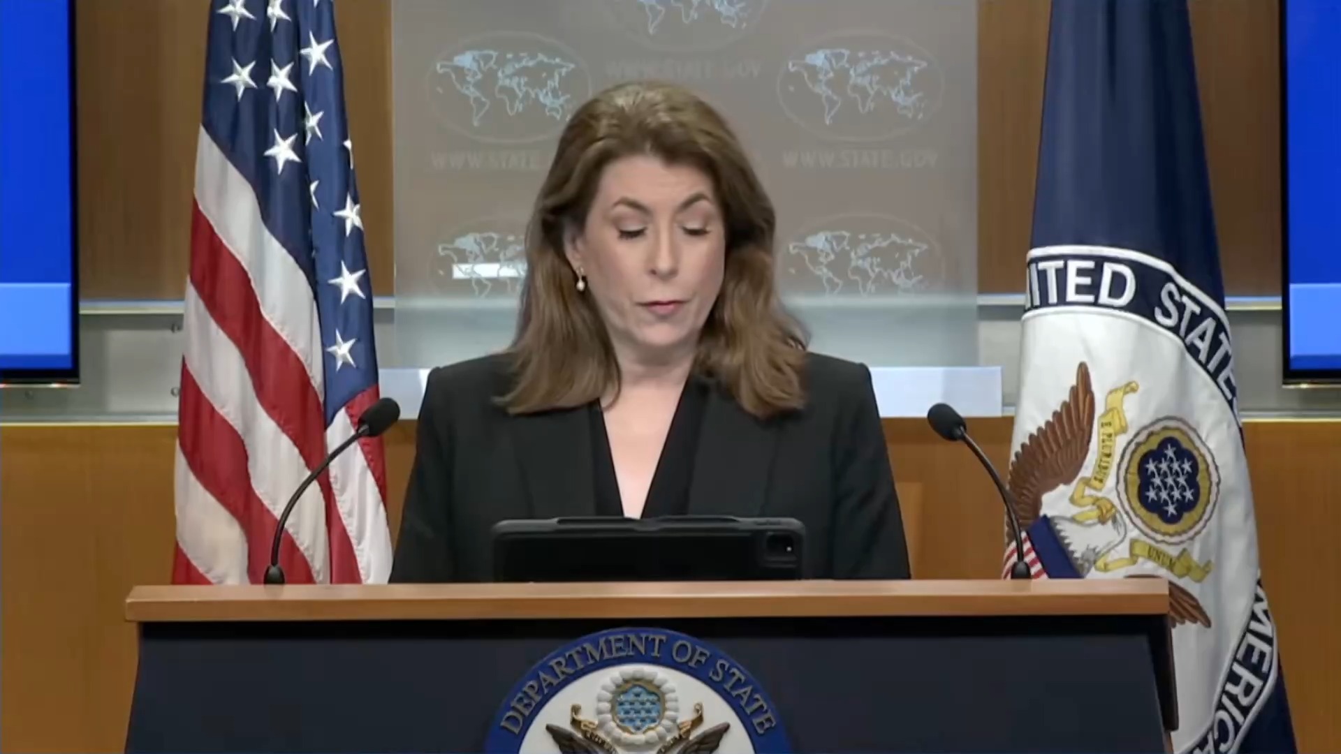 US Dep. of State - Press Briefing - Tammy Bruce: “The issue here is getting food to Gazans”