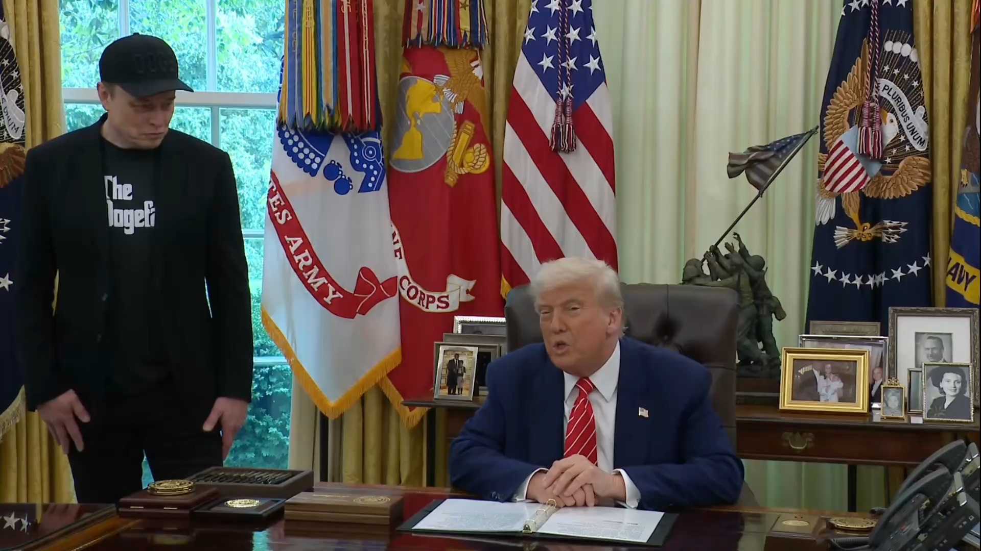 White House - President Trump: “numbers have just come out which are rather extraordinary”