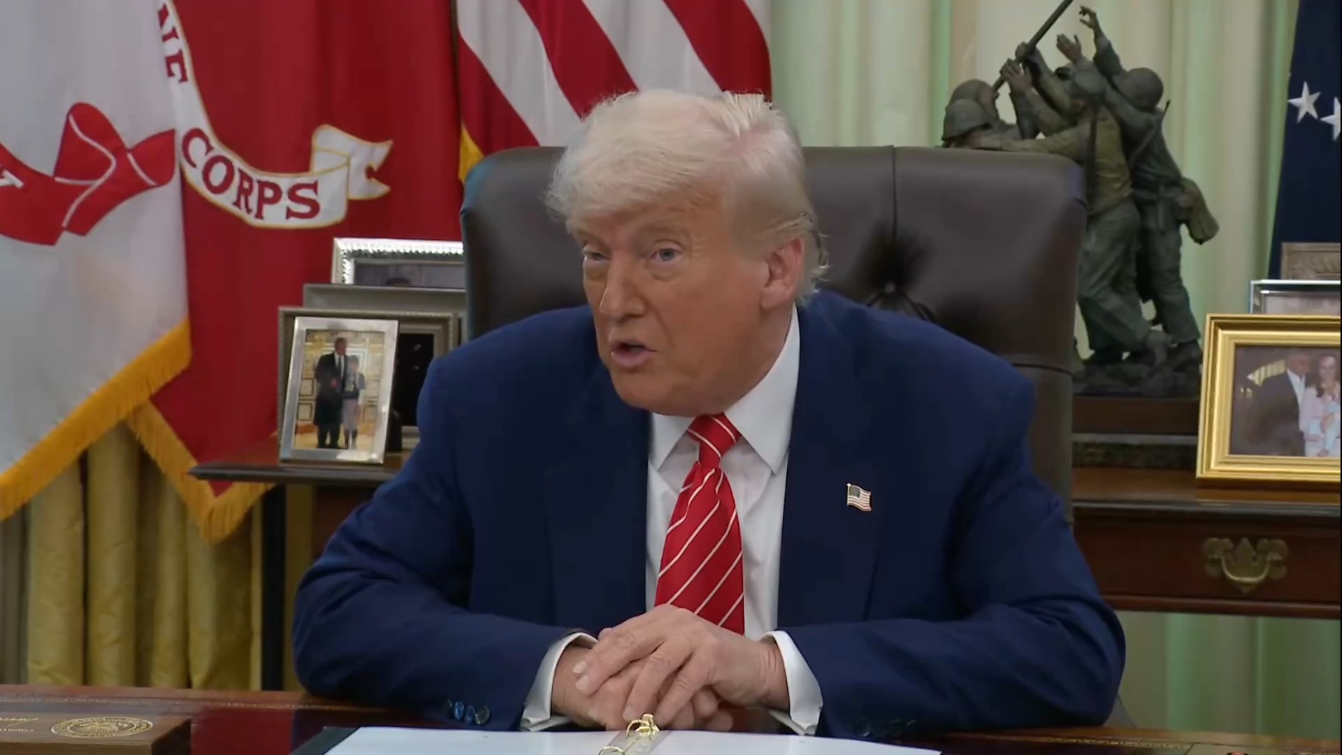 White House - President Trump: “We can’t trade with people that are shooting at each other”