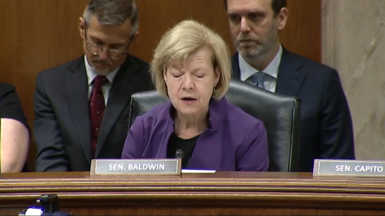 Senate Appropriations - Sen. Baldwin (D-WI): "Are you going to allocate all of the funding Congress appropriated for students and schools?"