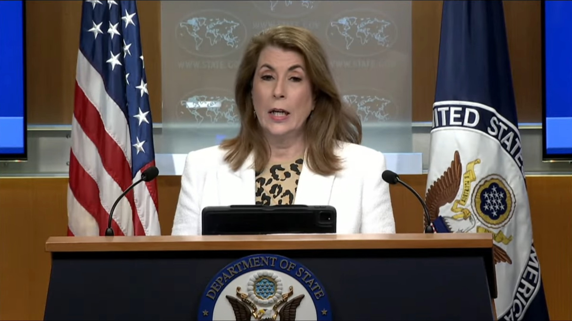 Dep. of State - Tammy Bruce: “if you're seeing reports about what the deal is obviously that's incorrect”