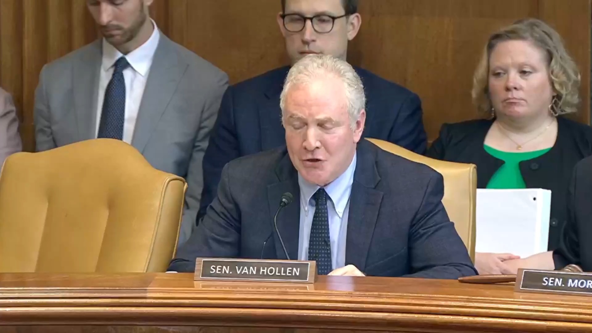Senate Appropriations - Sen. Van Hollen (D-MD): “Are you going to provide us with a reorganization plan and when?”