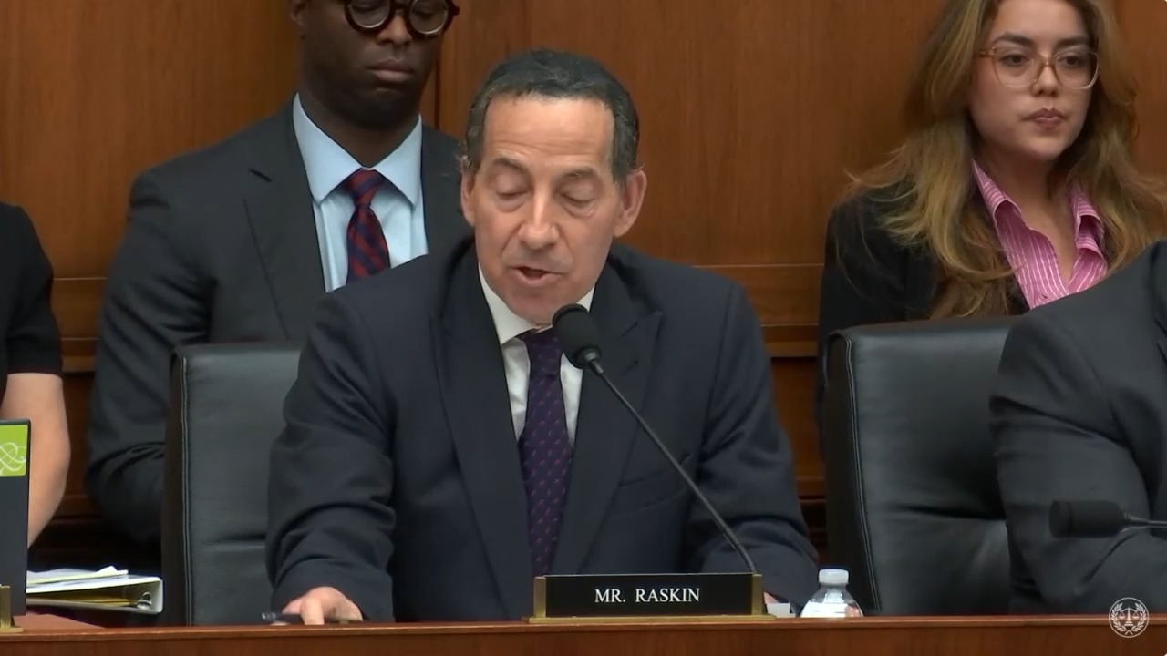 House Judiciary - Rep. Raskin (D-MD): "This is much ado about nothing".