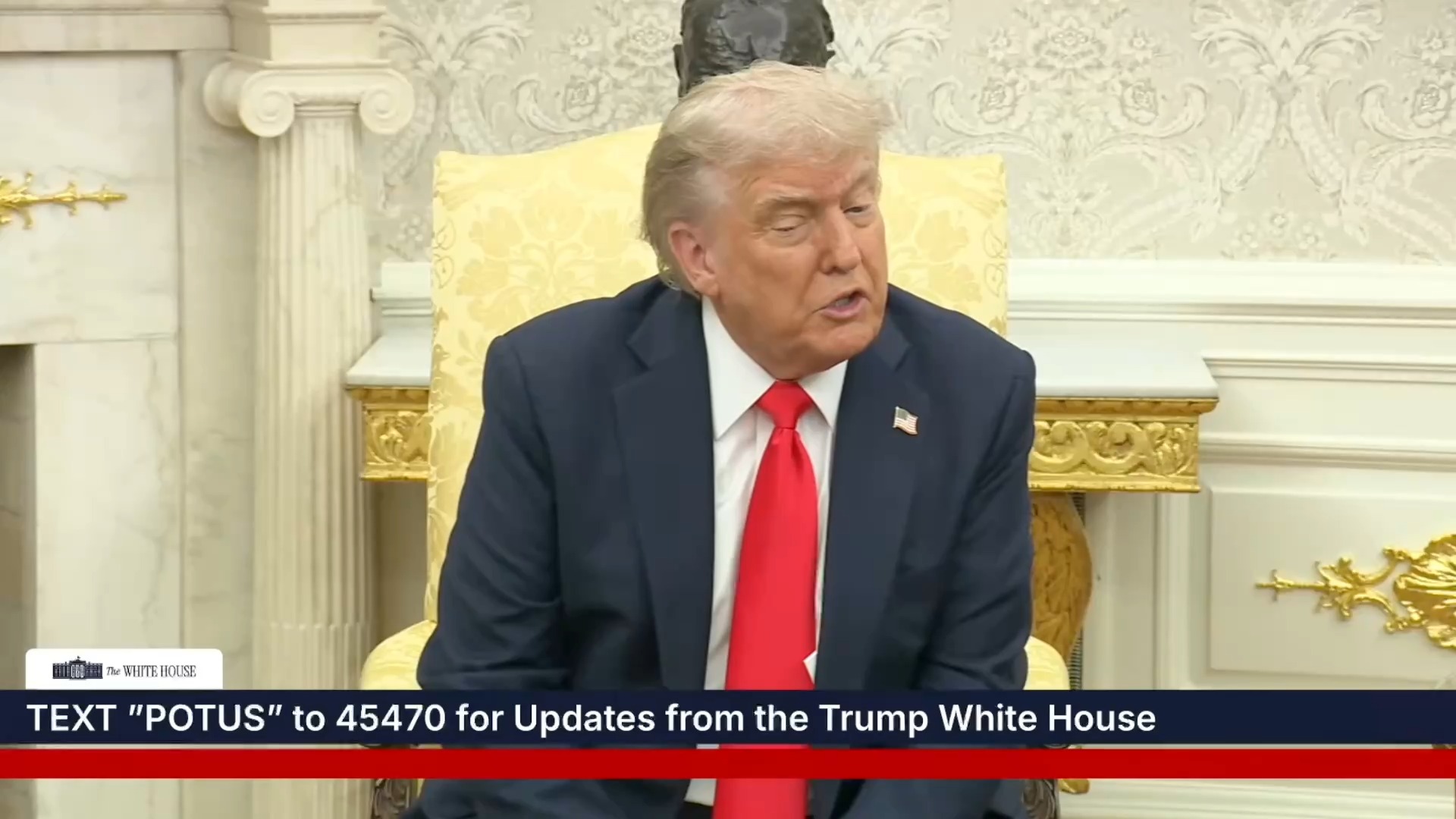 White House - President Trump: “I think we’re in very good shape with China”