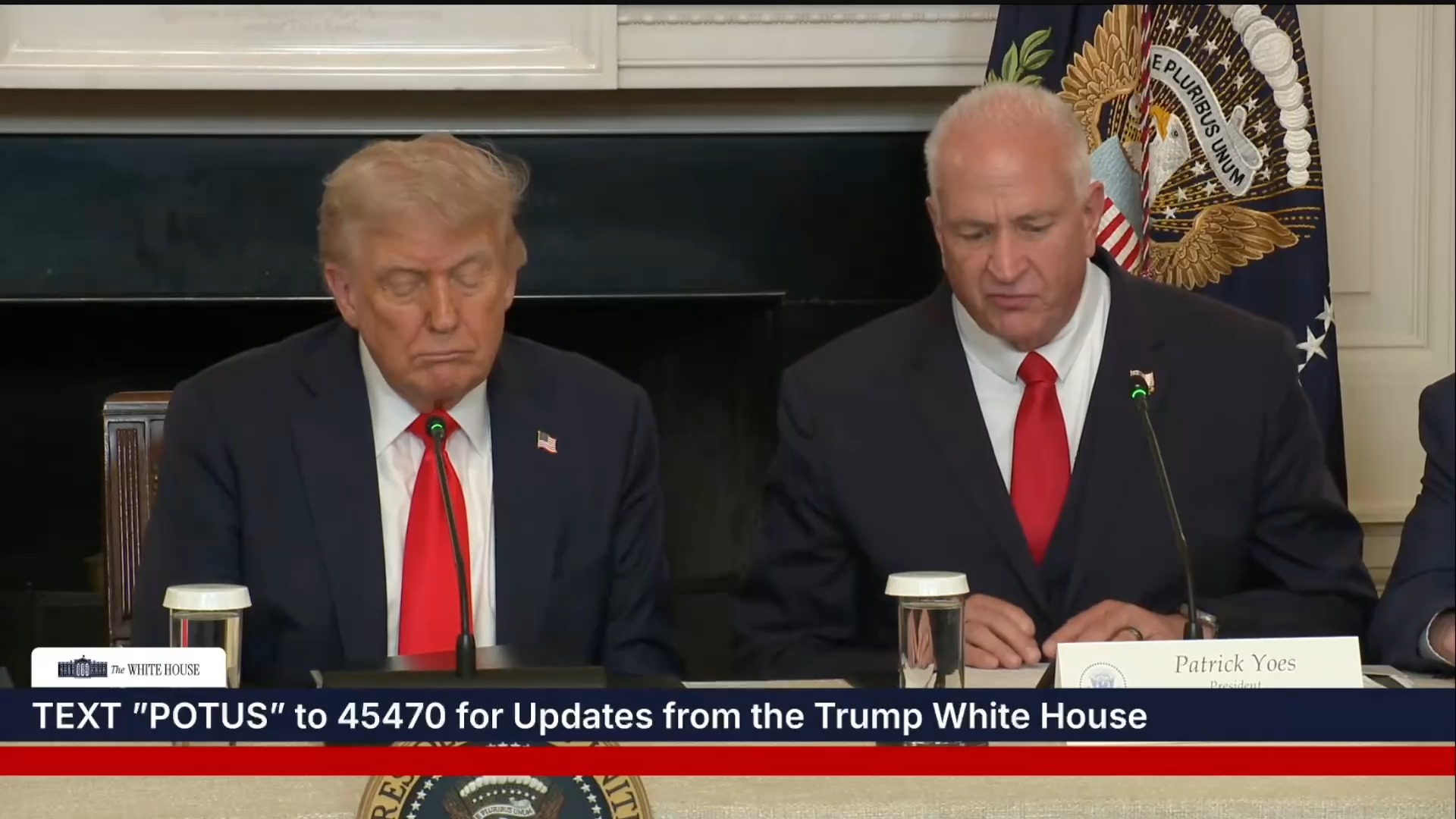 White House - FOP President Yoes: “We’re proud to support the bill”