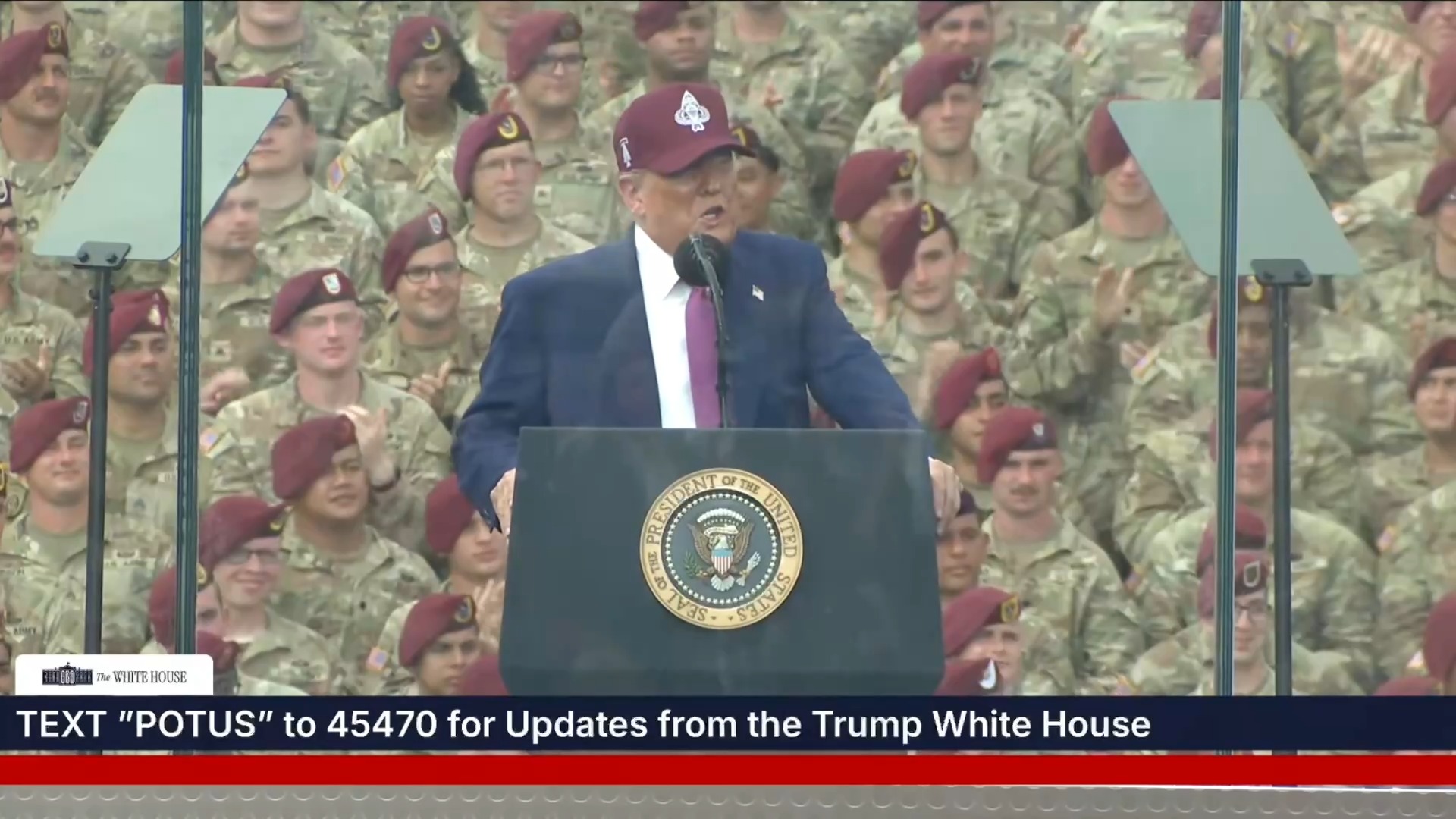 White House - President Trump: “They’re hurling bricks and cinder blocks at law enforcement”