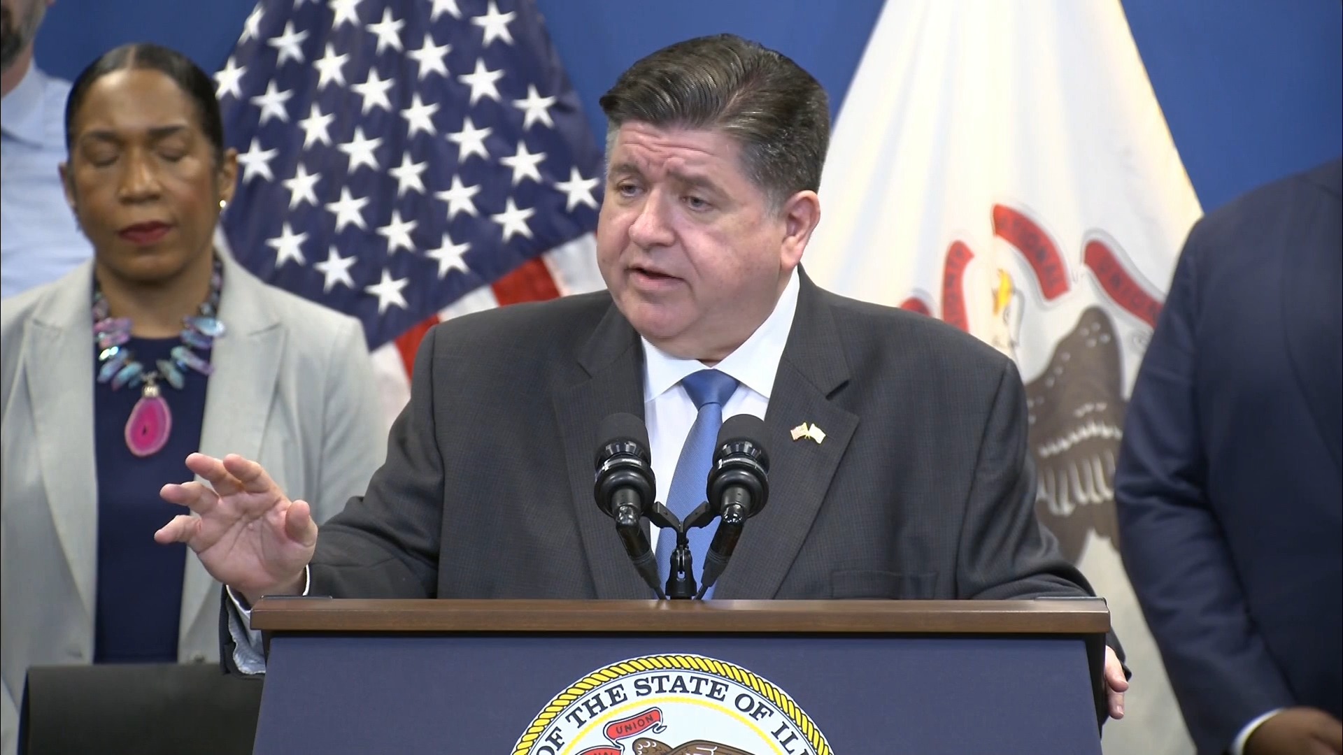 Illinois Bill Signing - Gov. Pritzker: “Calling out the National Guard on US soil against US citizens and residents is very unusual”