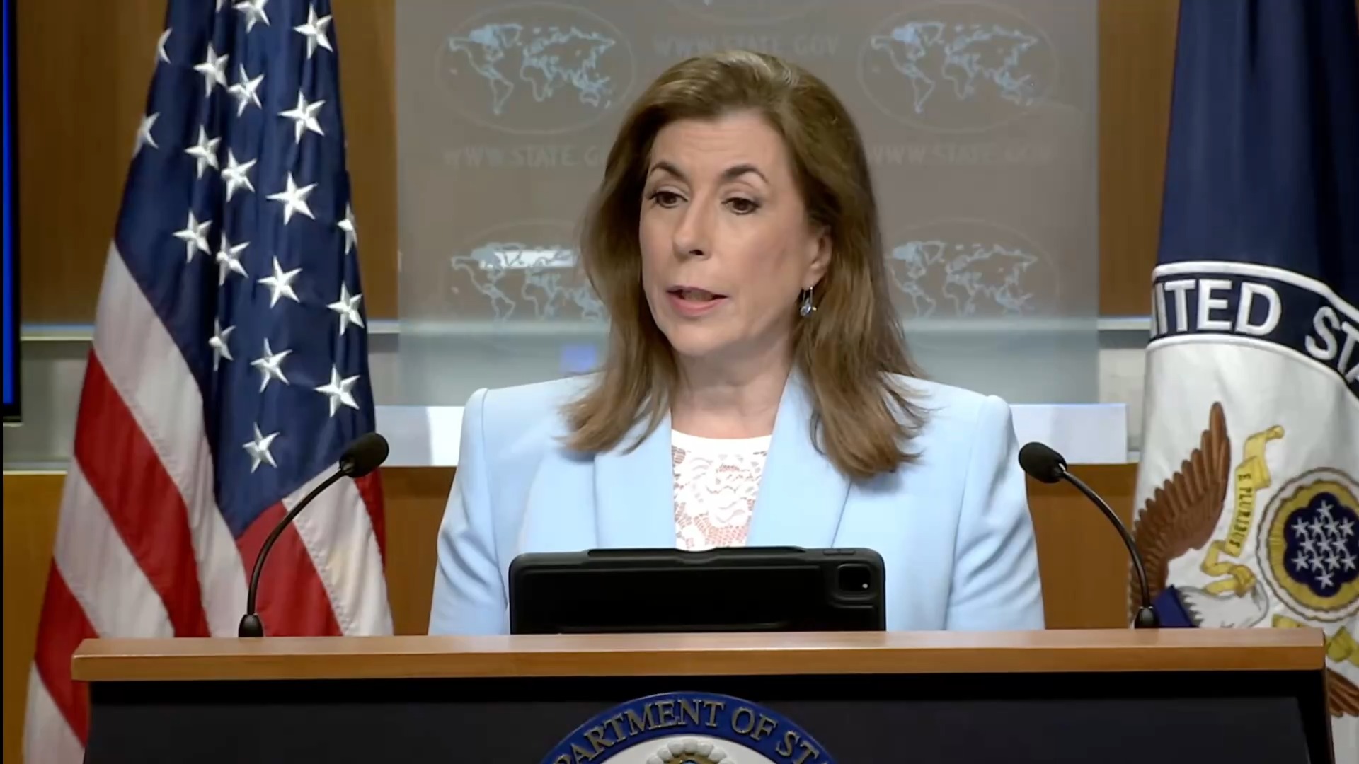 Department of State - Tammy Bruce on Trump: “We can take his word for his word”