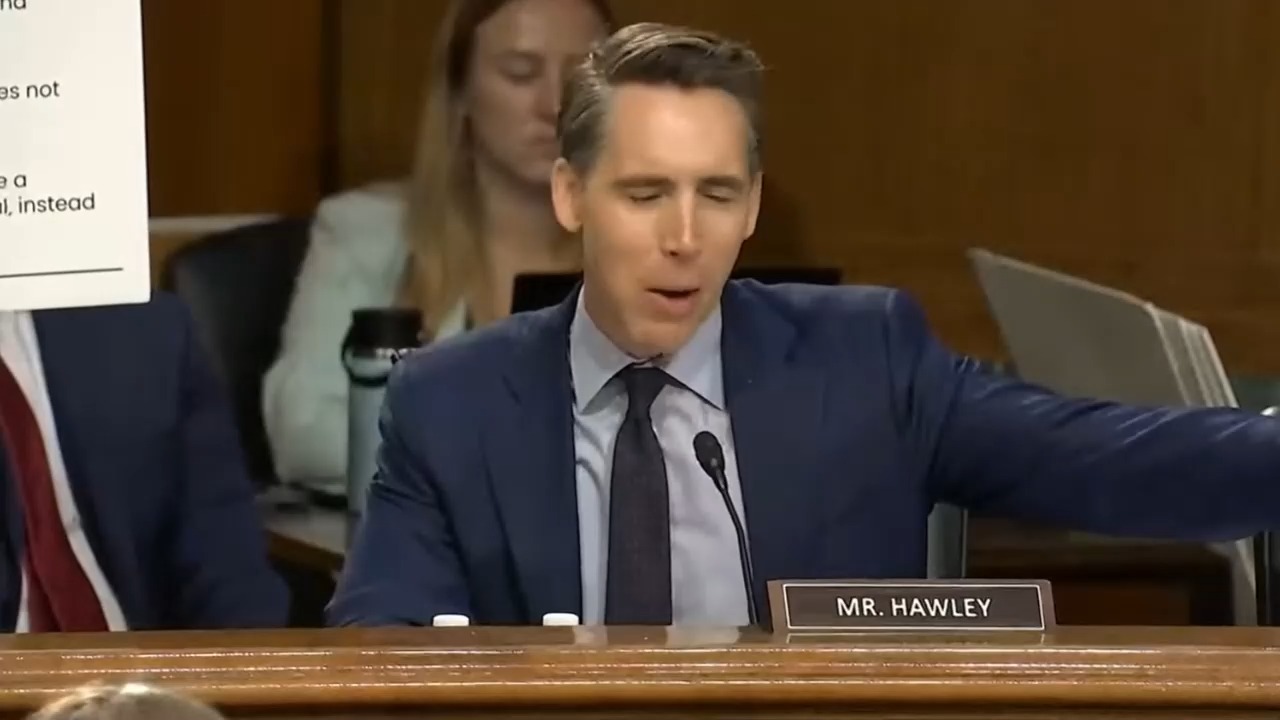 Senate Judiciary - Sen Hawley (R-MO): "These are people and this is a party that can't be trusted with power"