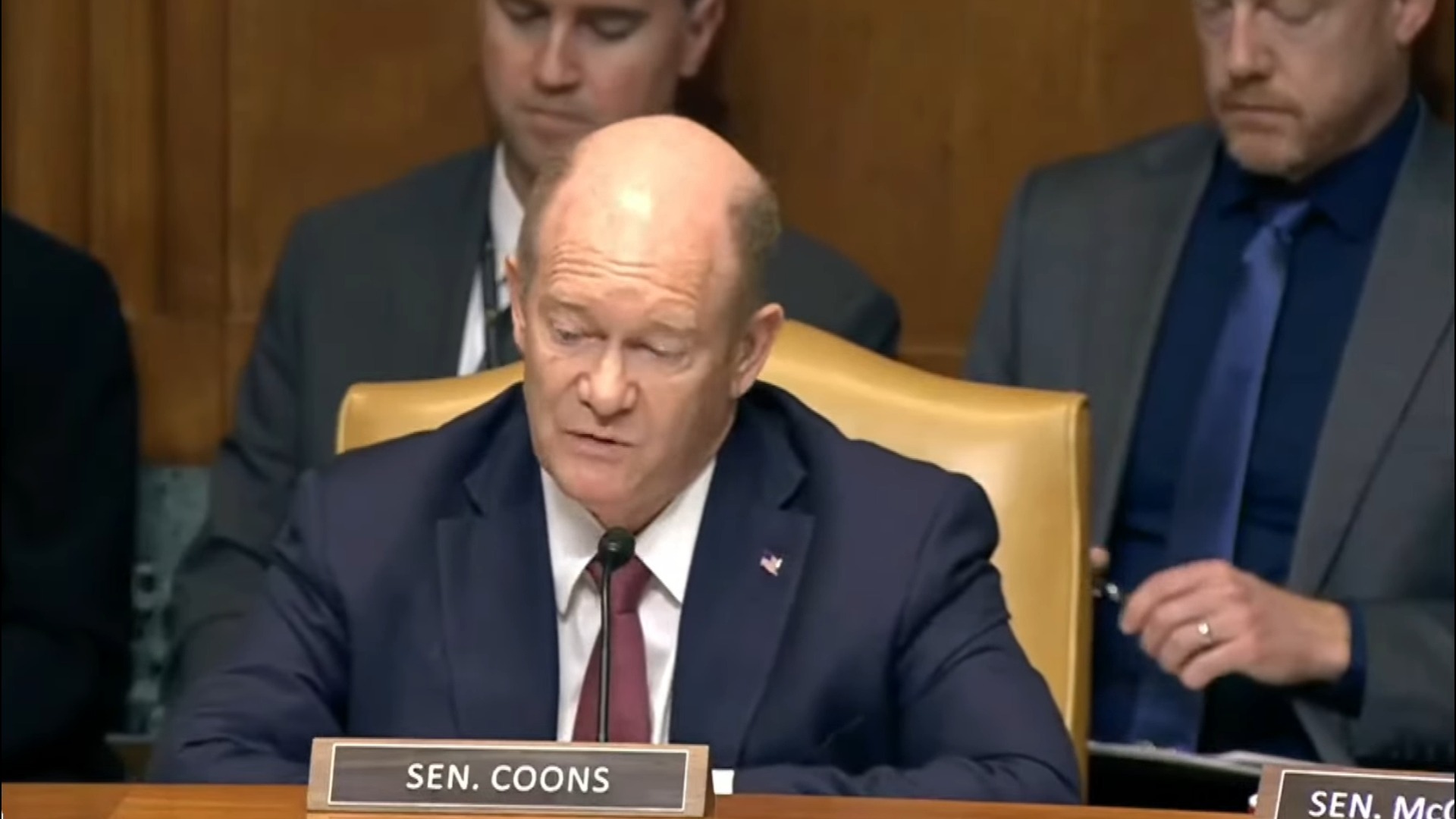Senate Appropriations - Sen. Coons (D-DE): “resourceful planning low-cost drone weapons and innovative strategies can destroy billions worth um of military equipment”