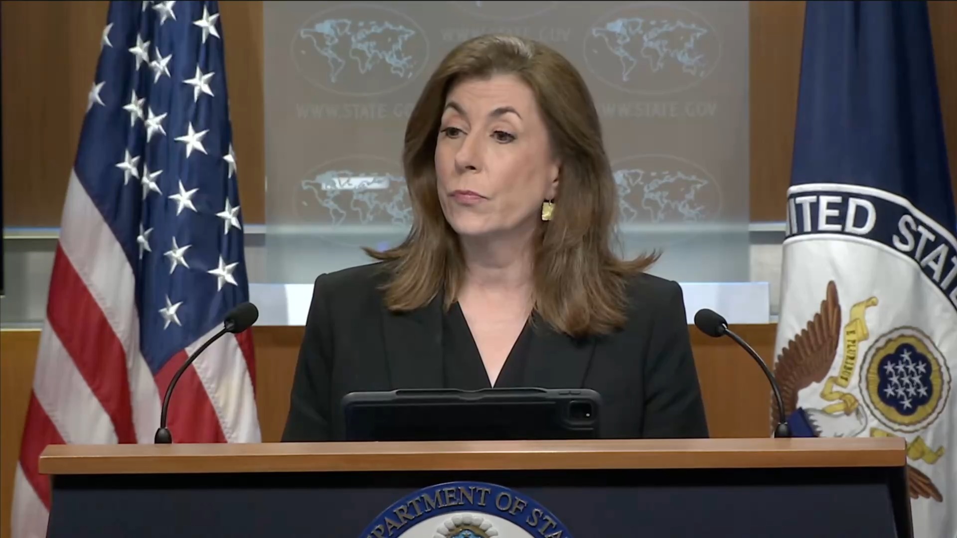 Dep. of State Press Briefing - Tammy Bruce: “We’re still going to be careful for national security reasons obviously when it comes to what we can answer”