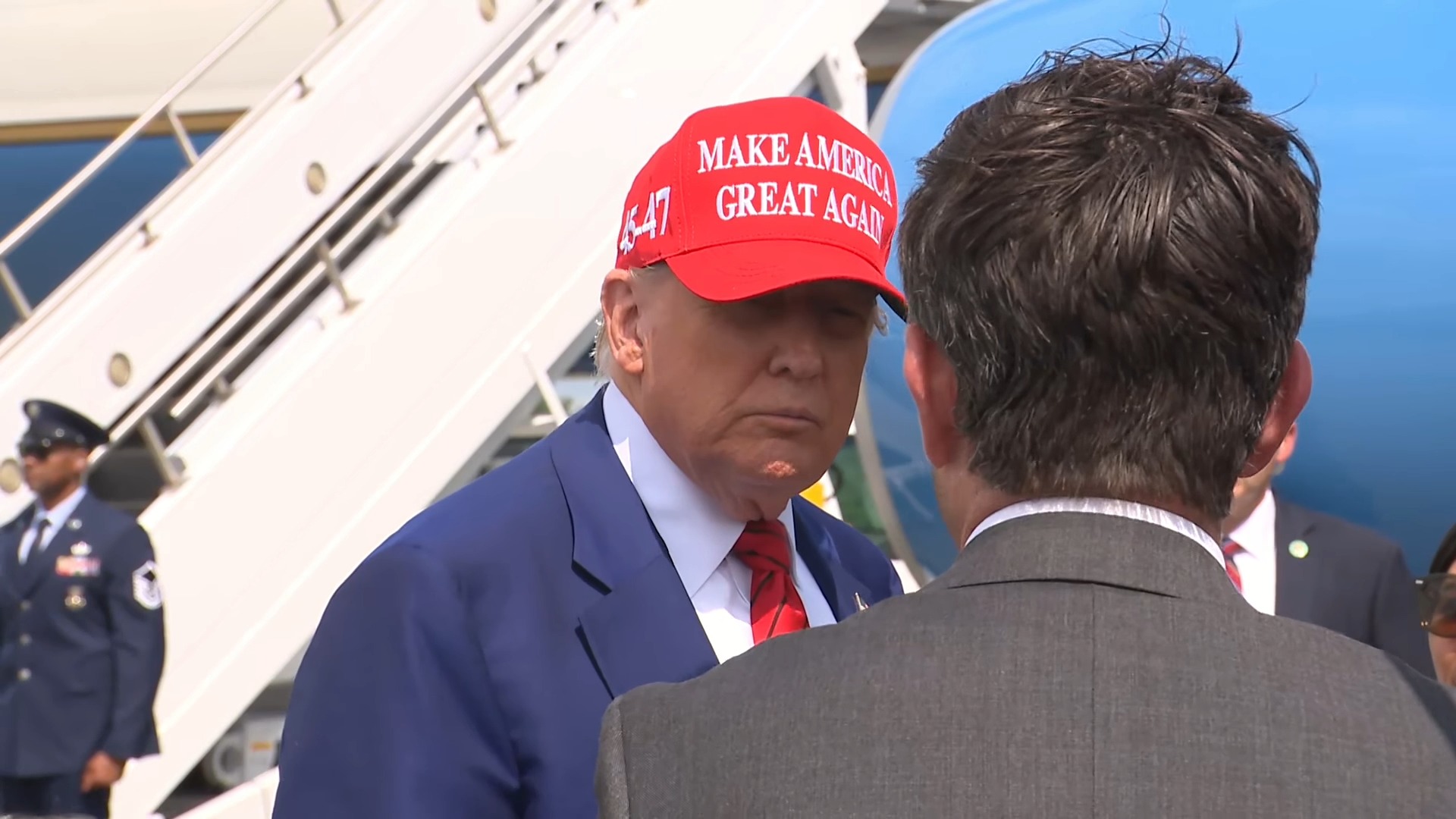 White House - President Trump: “I think it's very hard to make that request right now If somebody's winning”