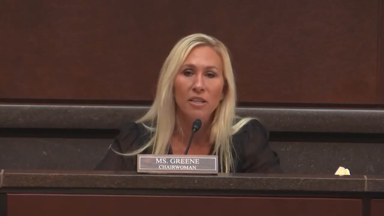 House Oversight - Rep. Greene (R-GA): "That's today's Democrat party. They're for big gov., big spending, and doing nothing for the American people"