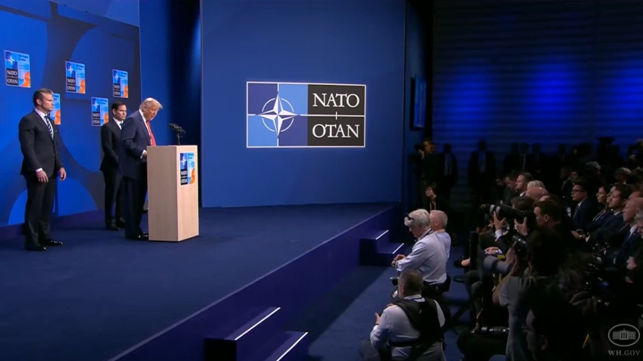 NATO Press Conference - Pres Trump: "This is a big win for Europe and actually Western Civilization"