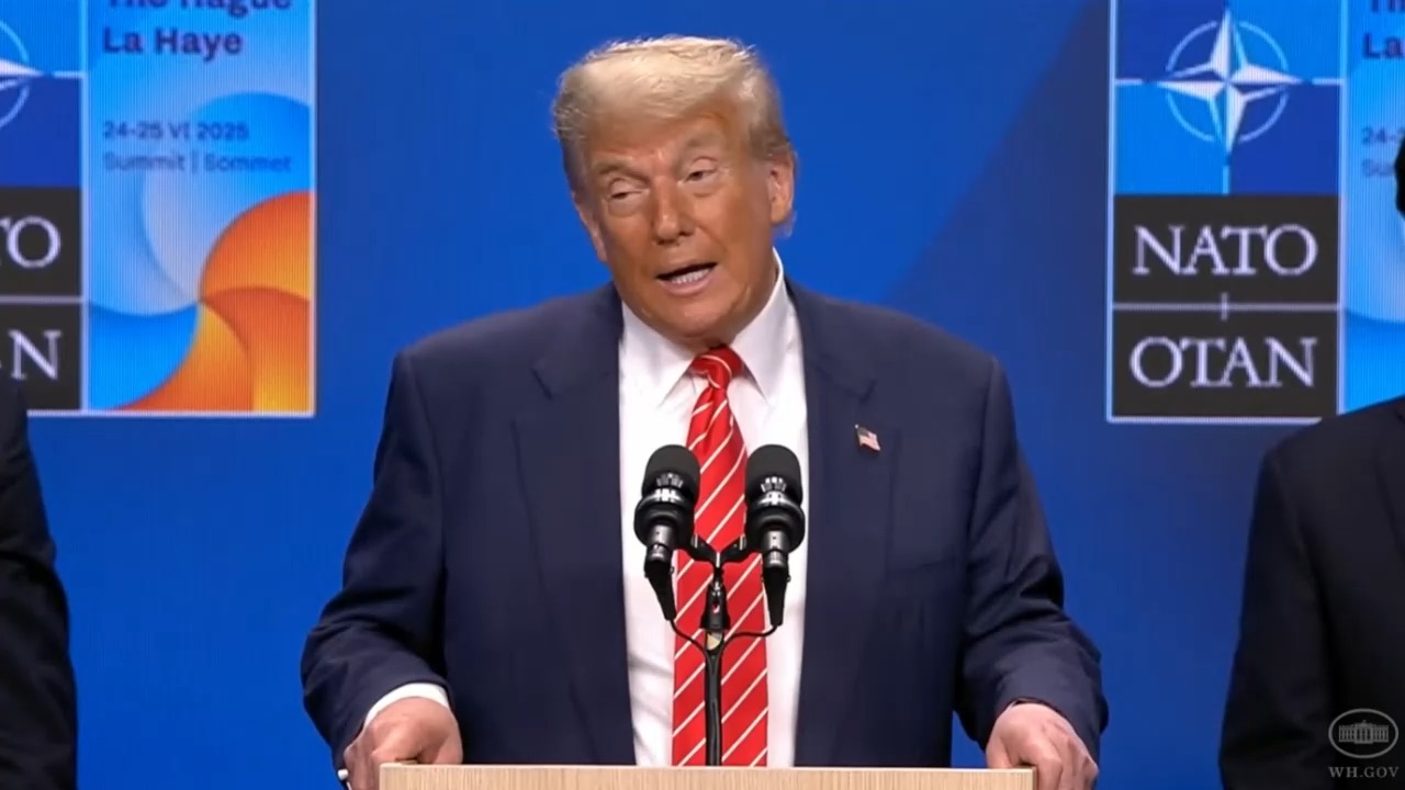 NATO Press Conference - Pres. Trump: "I think the war ended actually when we hit the various nuclear sites"