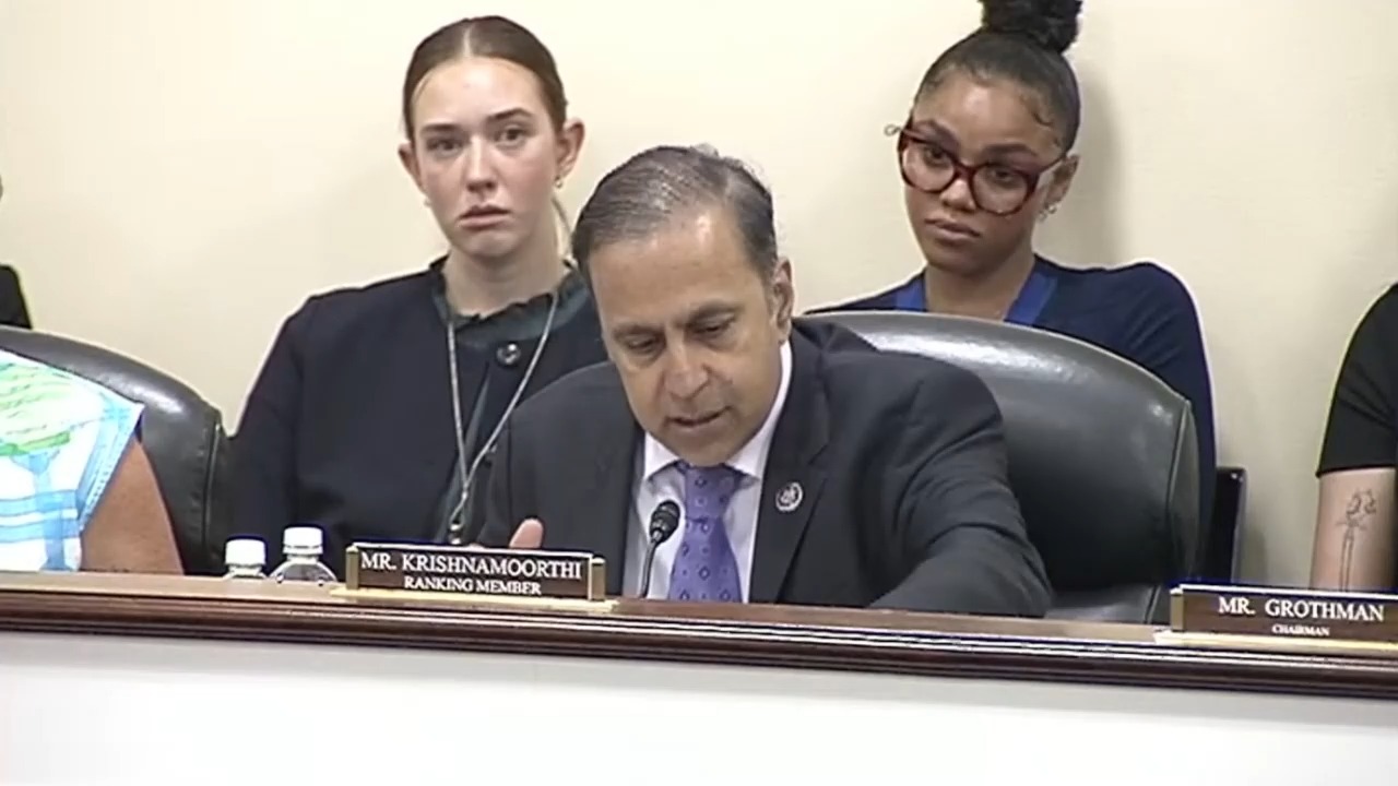 House Oversight - Rep. Krishnamoorthi (D-IL): "Today's topic of DEI is a prime example of what we should not be doing on this subcommittee"
