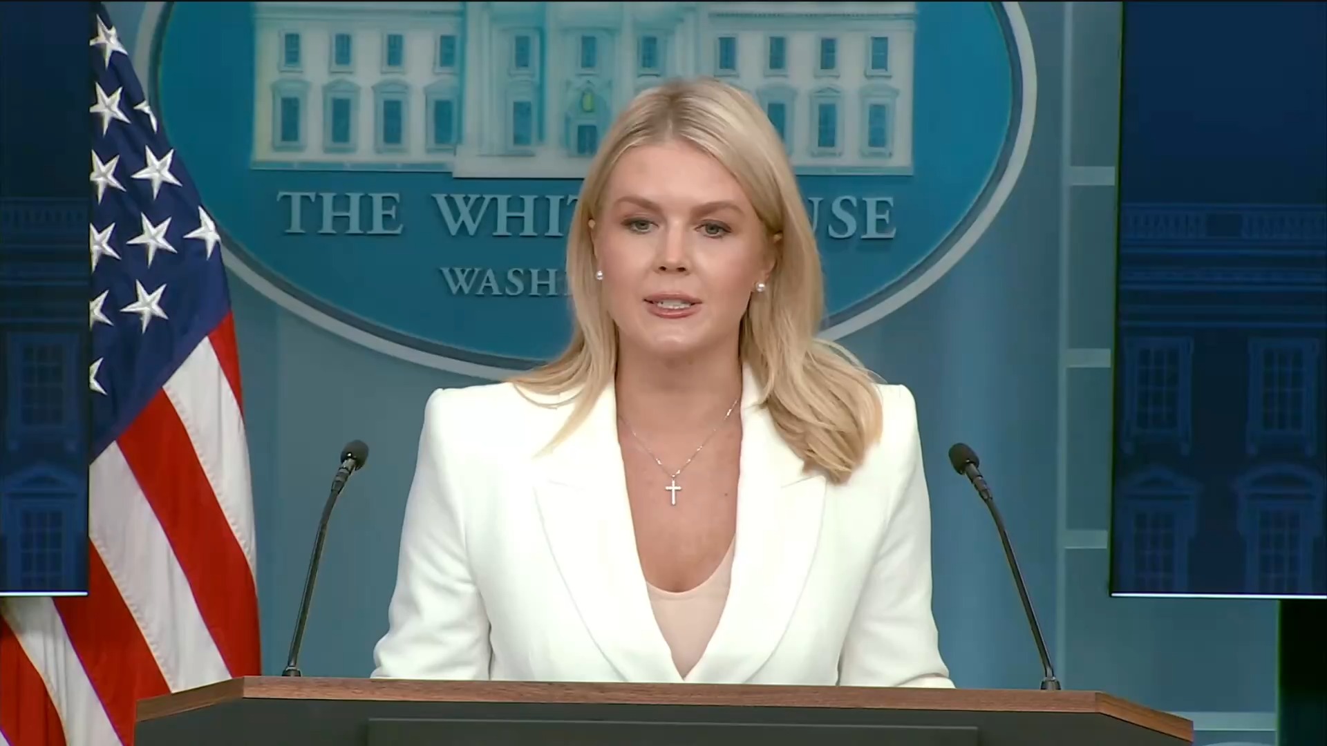 White House - Press Sec. Leavitt: “We want to see a long withstanding and durable peace in the Middle East”