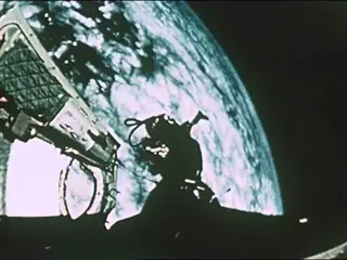 Astronauts Walk in Space (circa 1965)