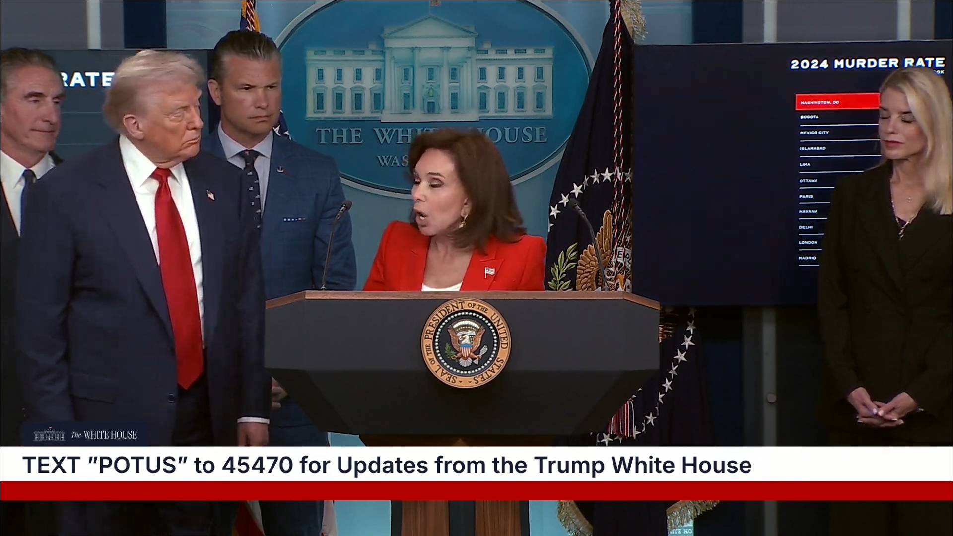 White House - Jeanine Pirro, U.S. Attorney for D.C.: "We need to recognize that the people who matter are the law-abiding citizens"