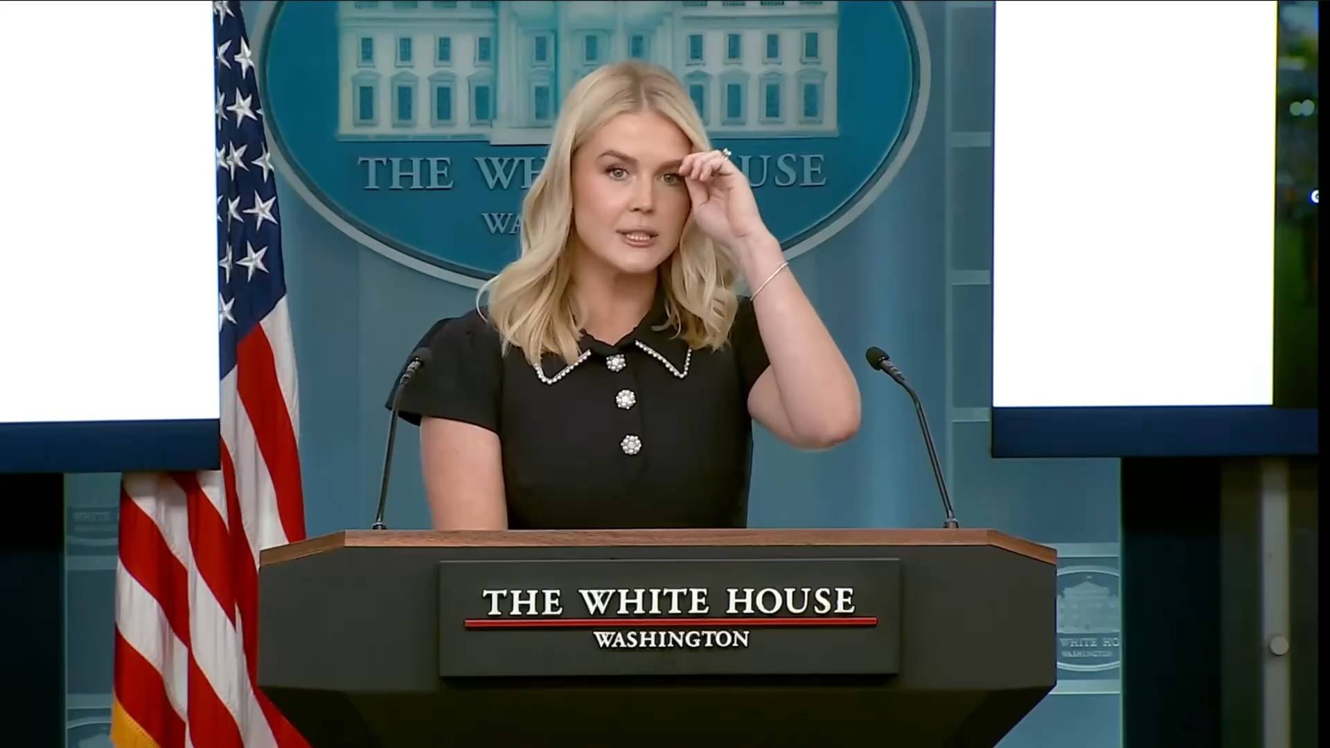 White House - Press Sec. Leavitt: “American real wages are up”