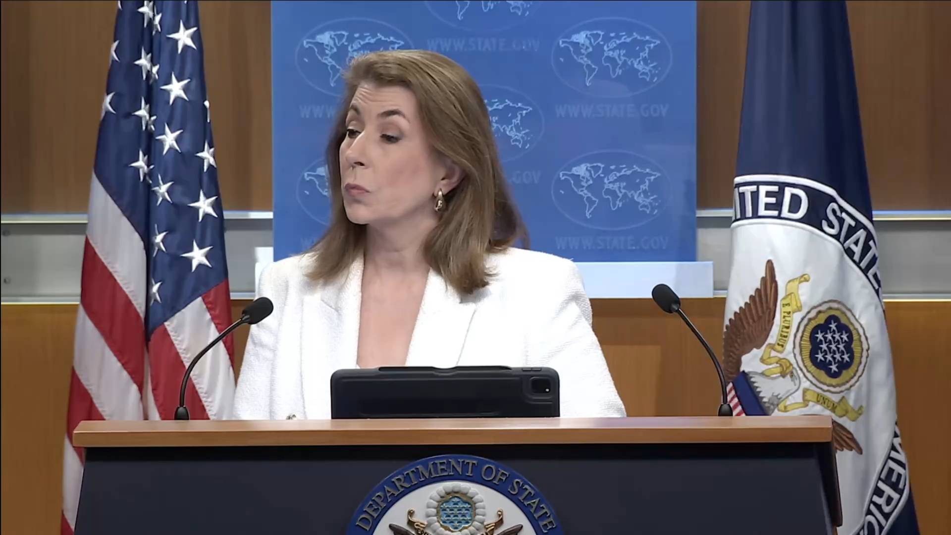 Dept. of State - Spokesperson Bruce: “Societies are strengthened by free expression”