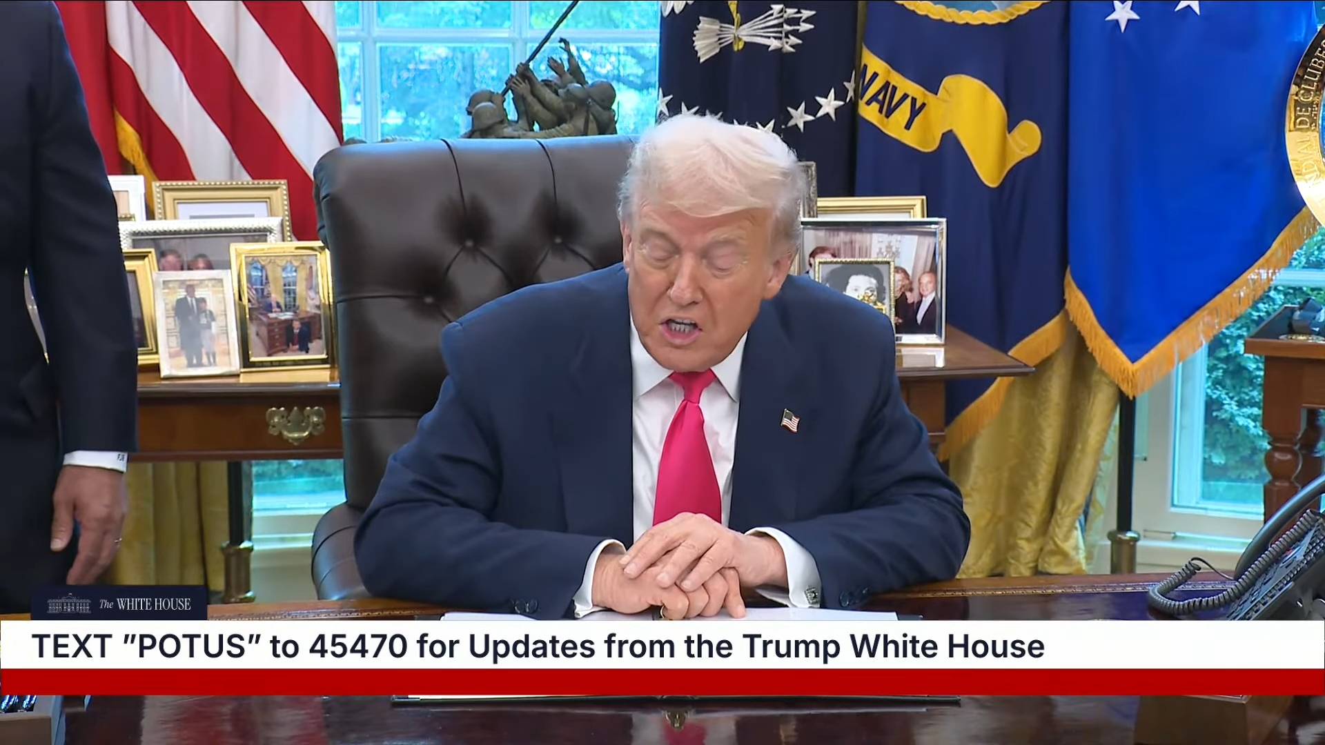 White House - President Trump: “we're taking in hundreds of billions of dollars in tariffs”