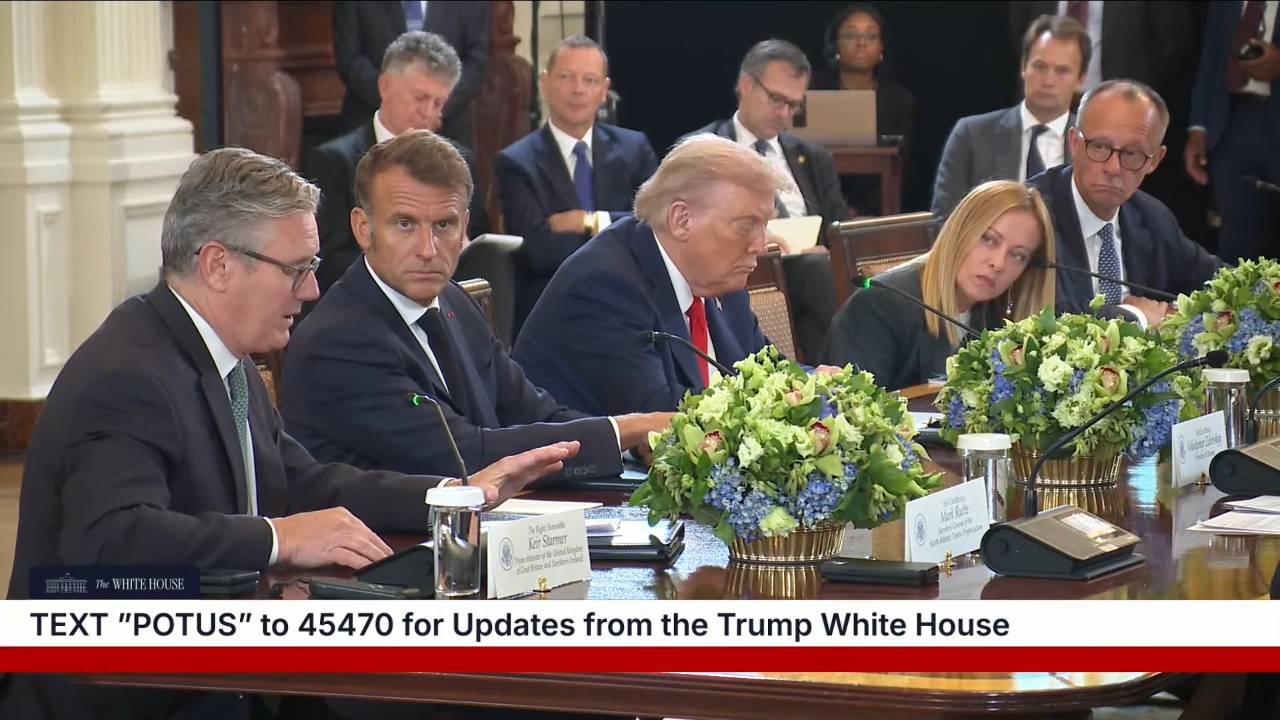 White House - Prime minister Starmer: “so far nobody nobody's been able to bring it to this point”