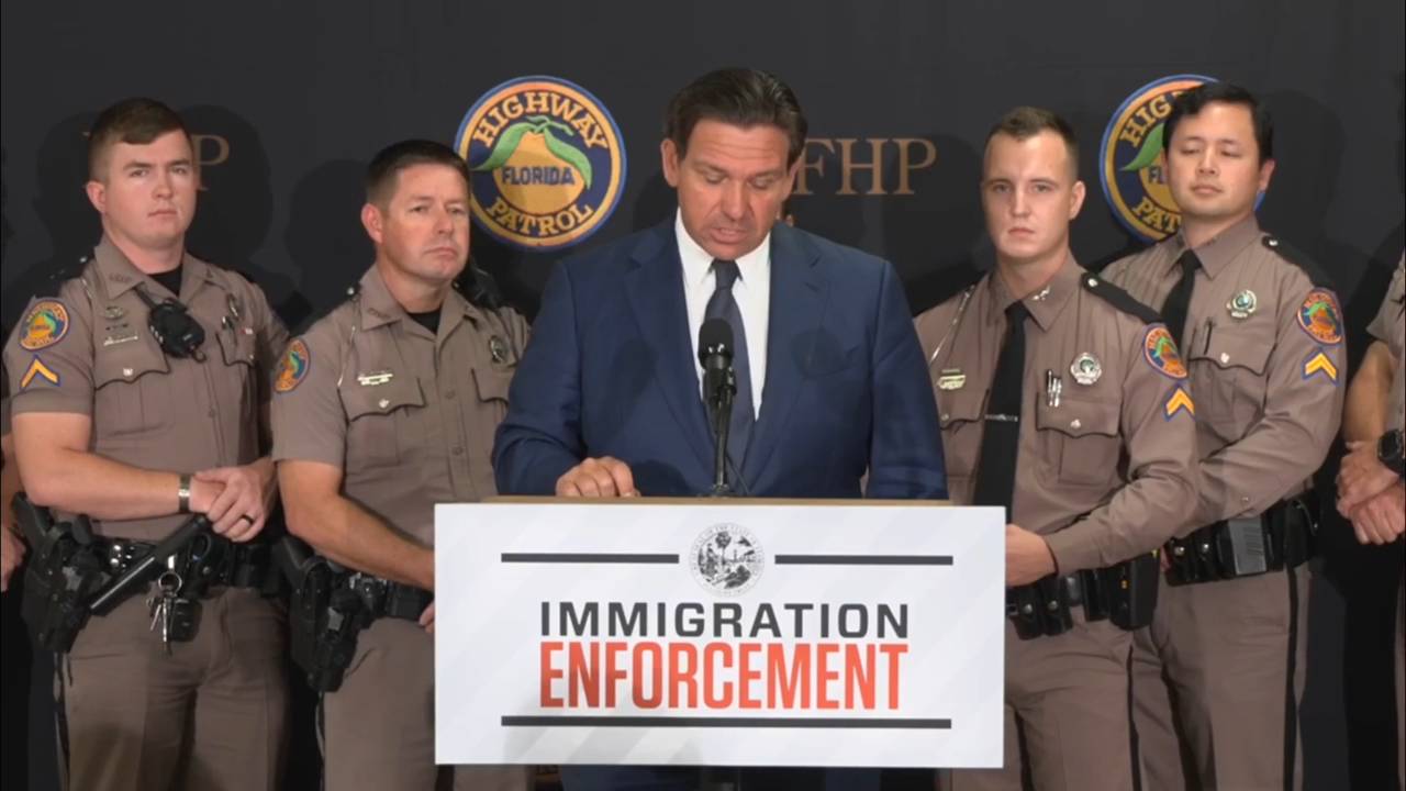 Florida - Gov. DeSantis: “The federal government is blessing the state and local law enforcement”
