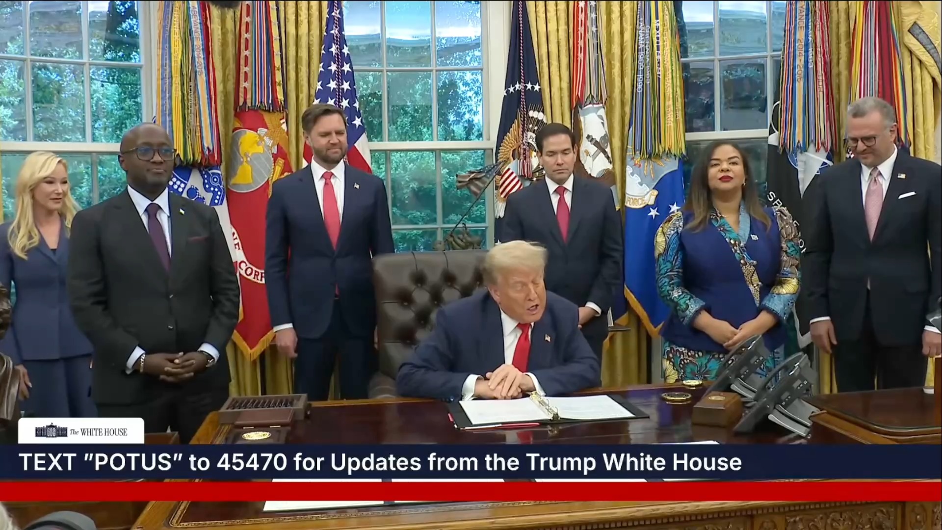White House - President Trump: “We’re here today to celebrate a glorious triumph” 