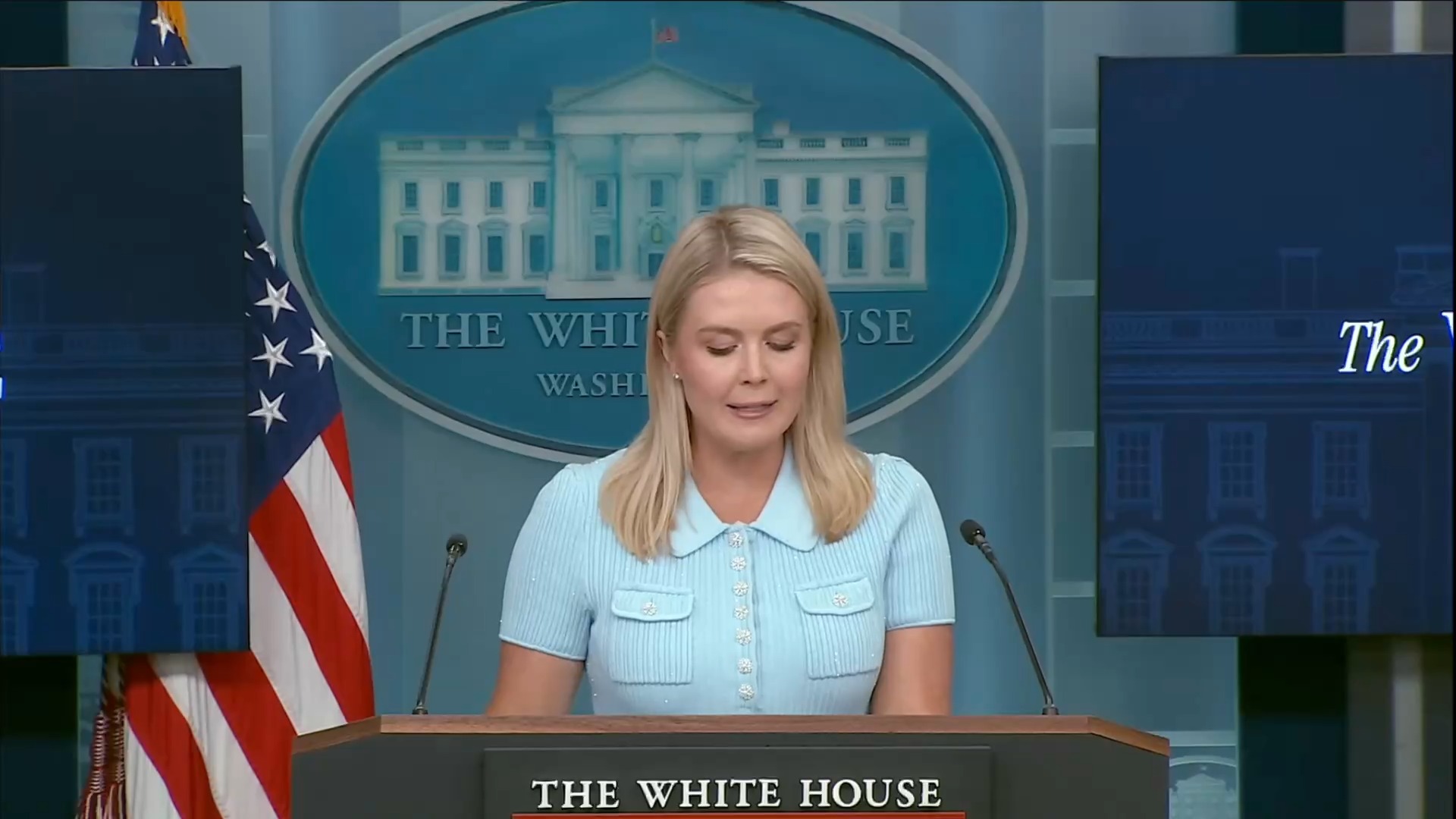 White House - Press Sec. Leavitt: “Summer gas prices are at the lowest they have been in four years”