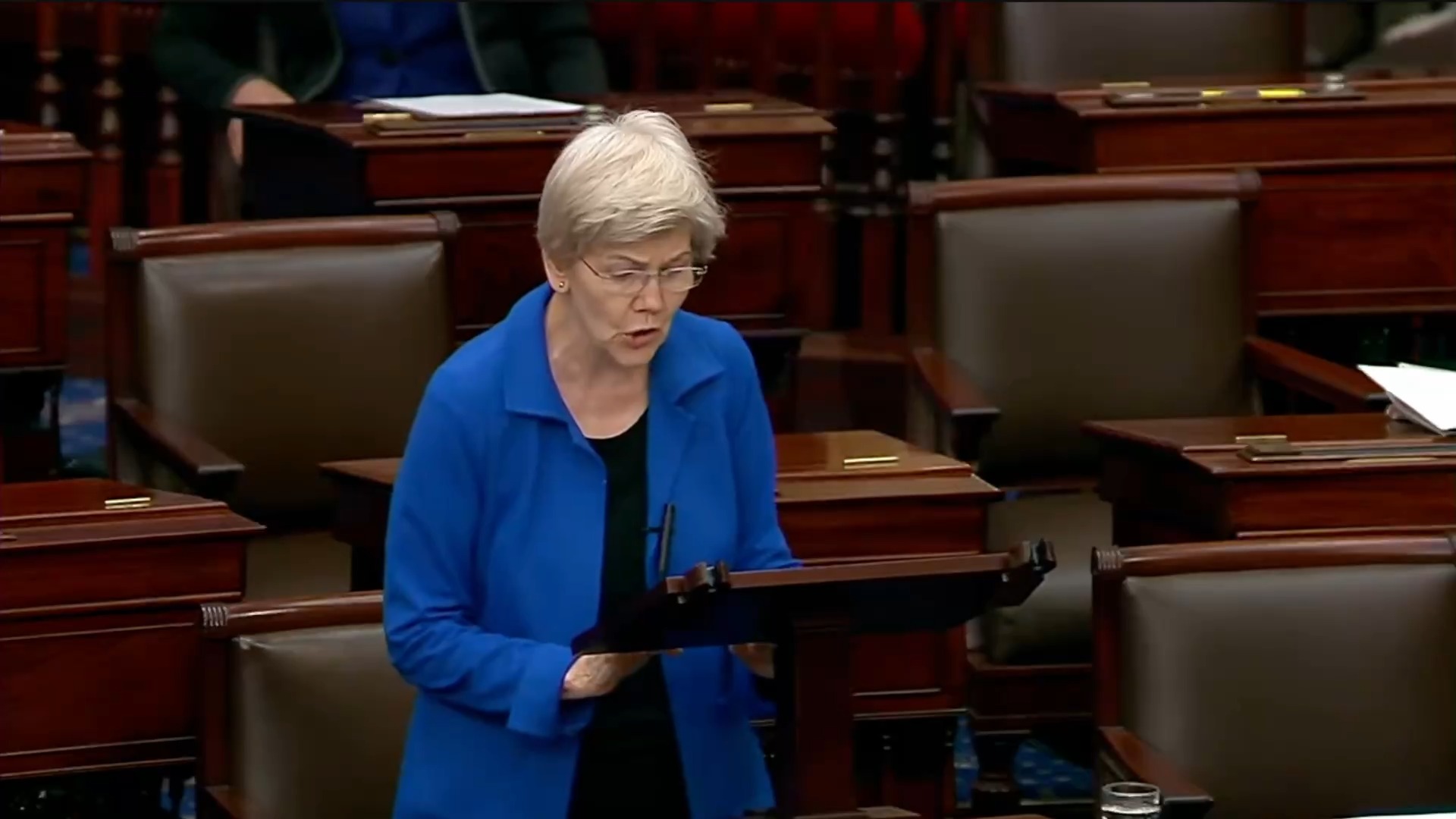 Senate Floor - Sen. Warren (D-MA): “Scammers love this republican move”