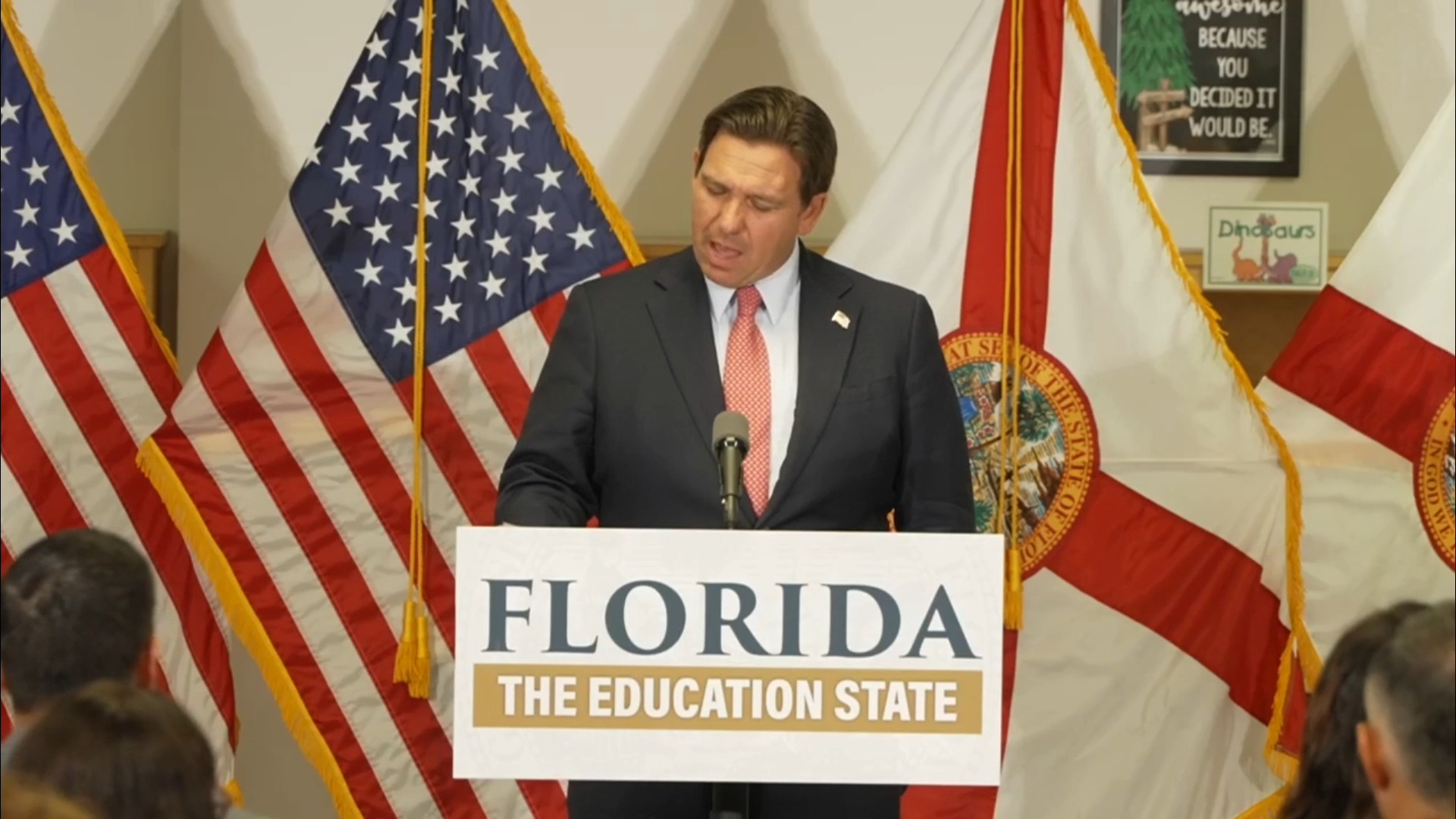 Florida - Gov. DeSantis: “Performance for grades 3 to 8 mathematics increased by 44 percentage points”