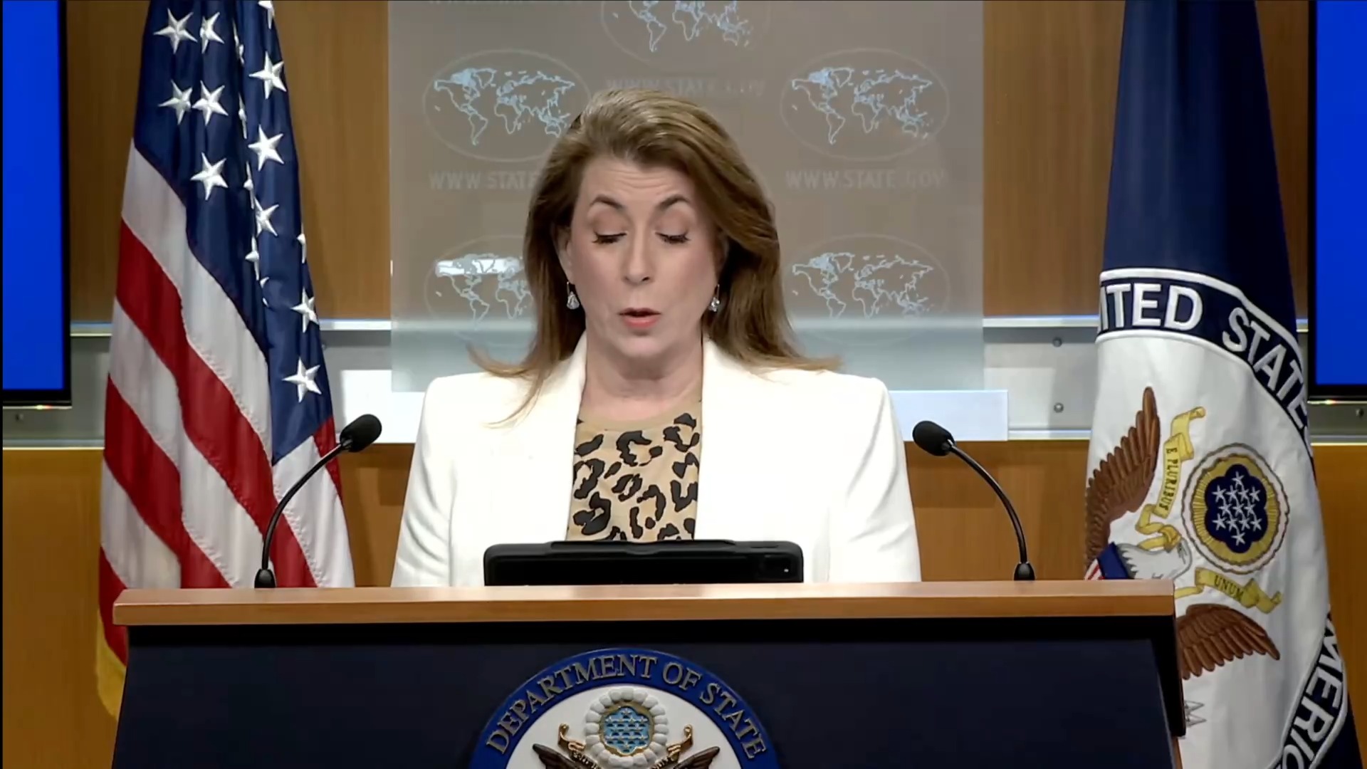 Dept. of State - Spokesperson Bruce: "Our hearts break following the tragedy in Texas”