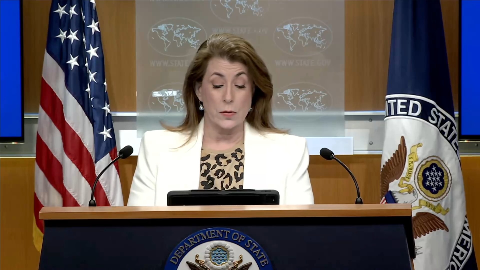 Dept. of State - Spokesperson Bruce: "and it hasn’t even been six months”